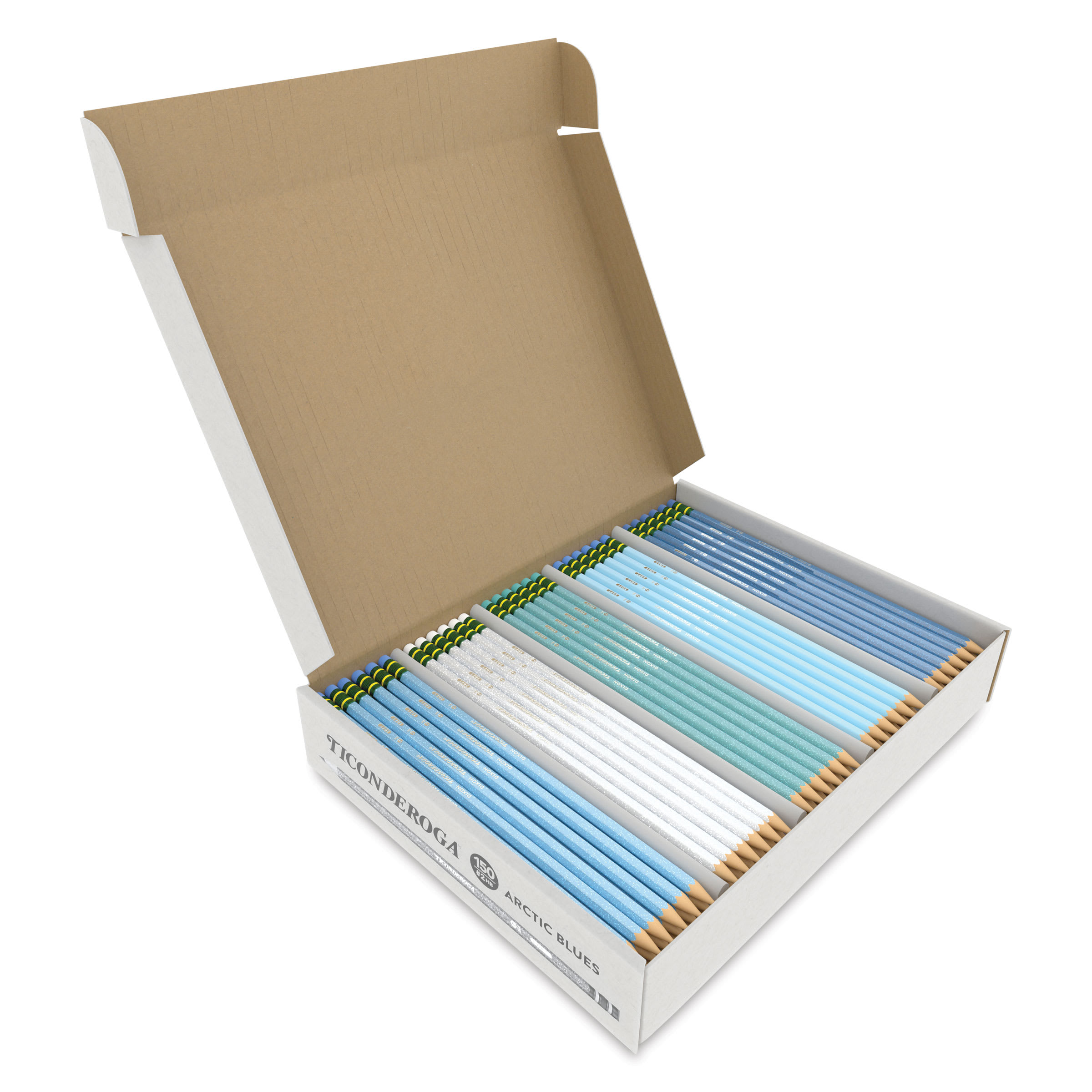 #2 Woodcase Pencils, Pre-Sharpened, Arctic Blue Assorted Colors, 150 Count, 150PK