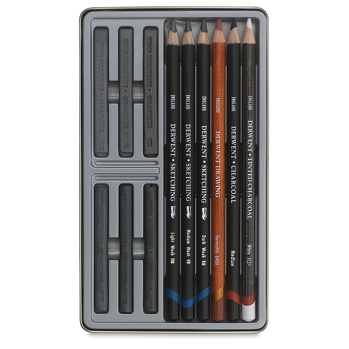 Derwent Sketching Pencil Collections Tin Of 12 (34305)