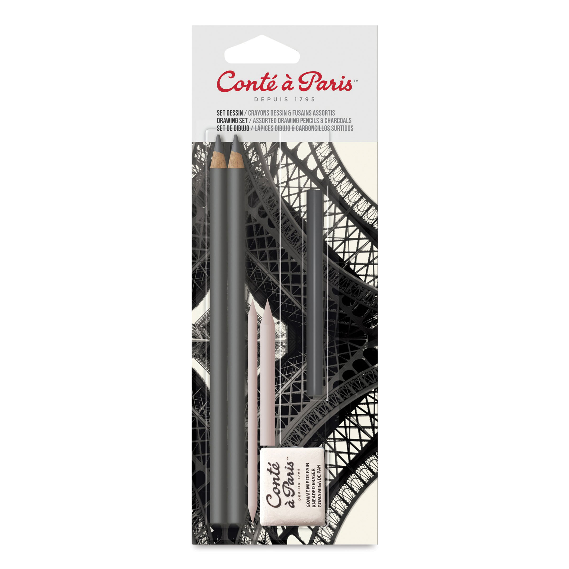 Conté à Paris Sketching Pencils - Mixed Drawing, Set of 6