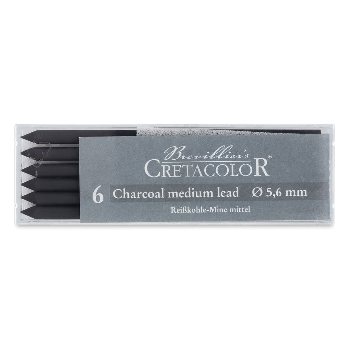 Cretacolor Leads - Charcoal, Medium, Box of 6