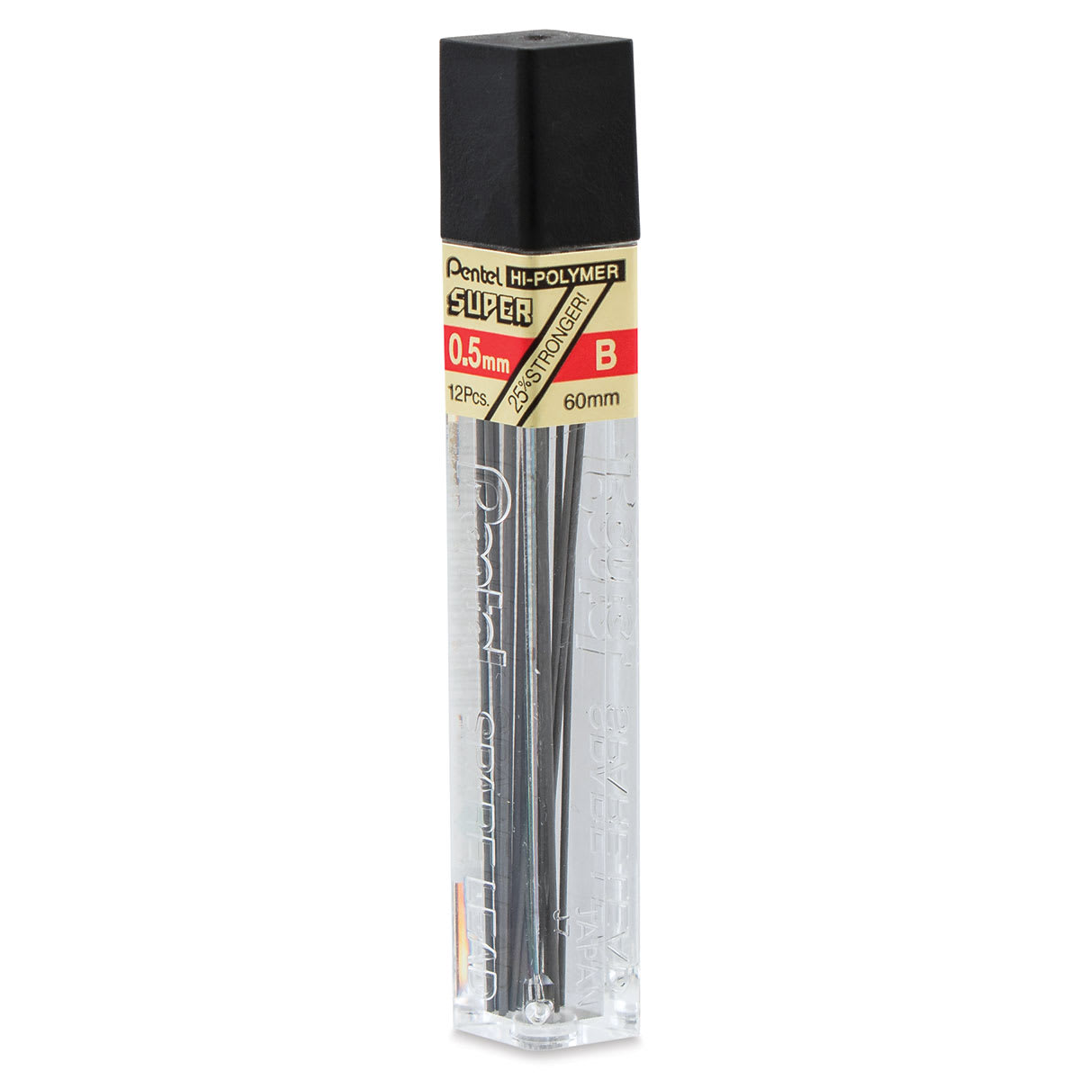 Pentel Super Hi-Polymer Lead Refill, 0.5mm, 12/Leads (C505-B), Black | Quill