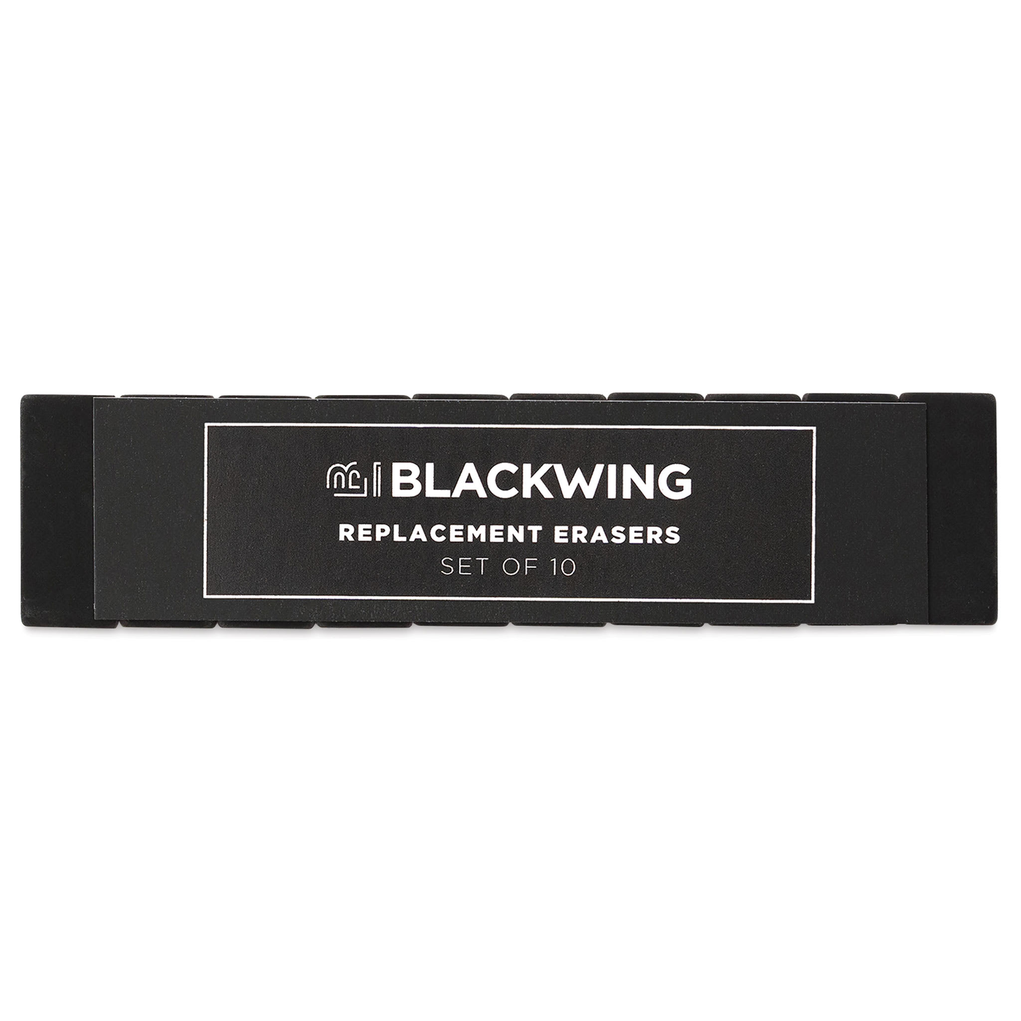 Blackwing Pencil Replacement Erasers - Black, Box of 10