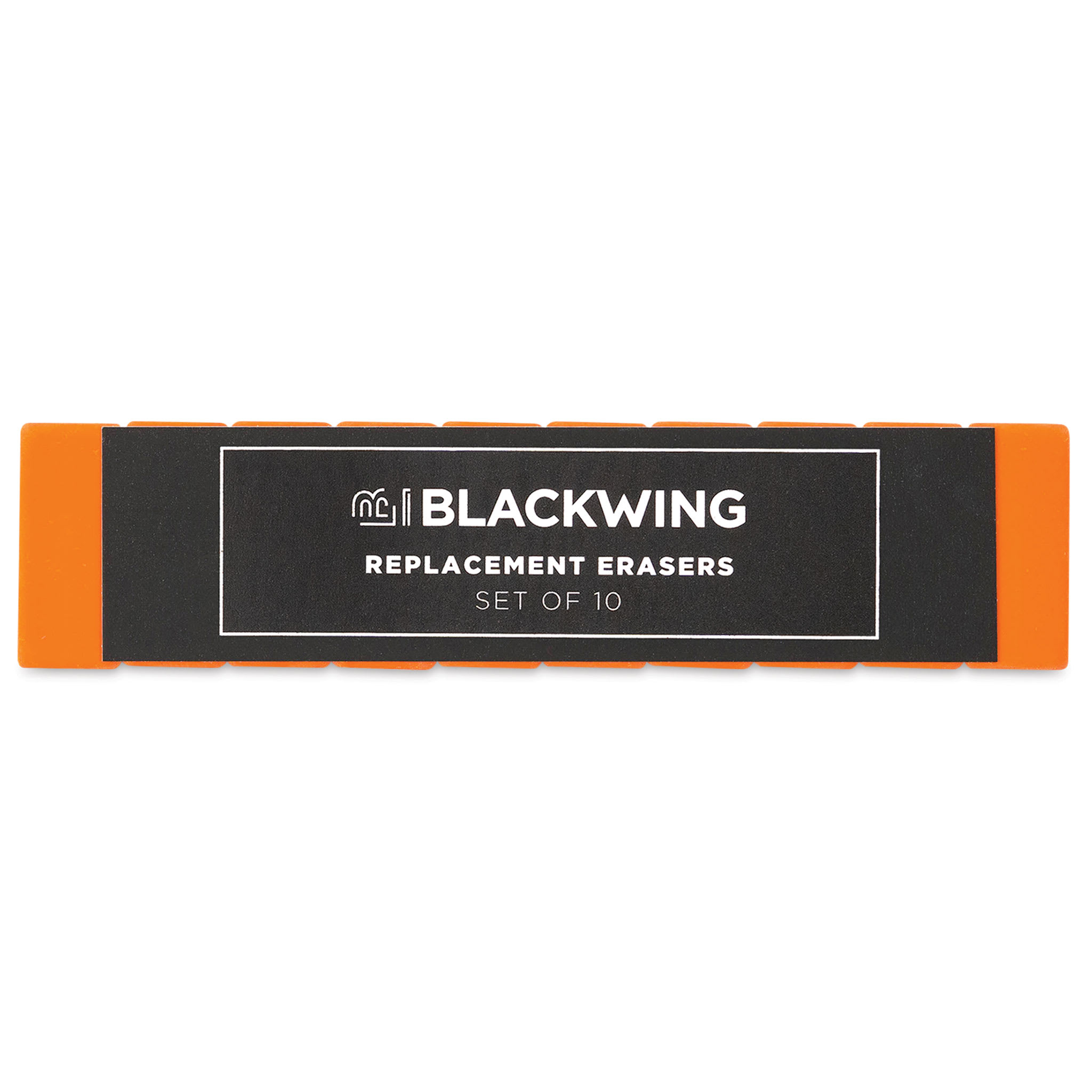 Blackwing Pencil Replacement Erasers - Orange, Box of 10