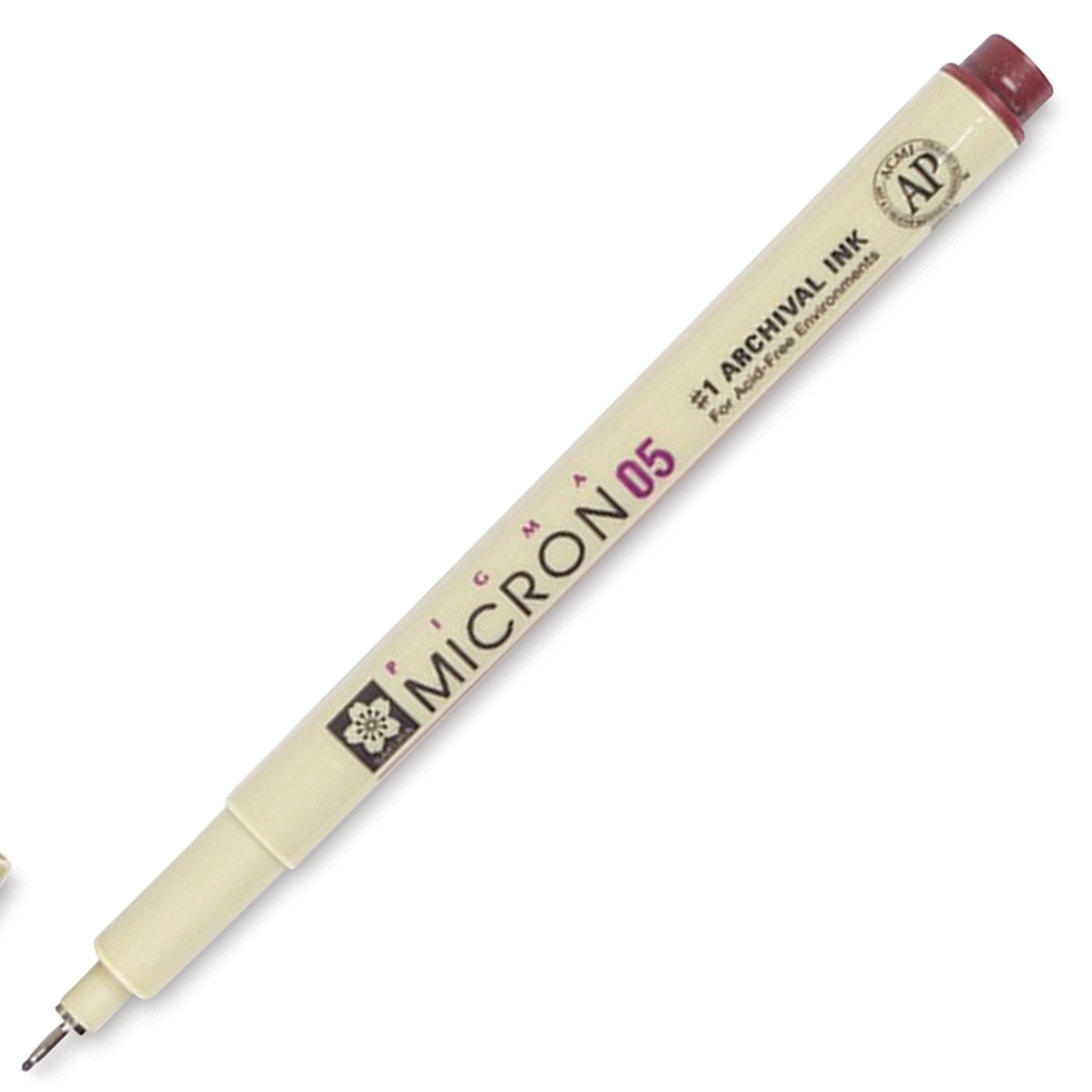 Pigma® Micron™ 05 Fine Line Pen By Sakura in Burgundy | 0.45 mm