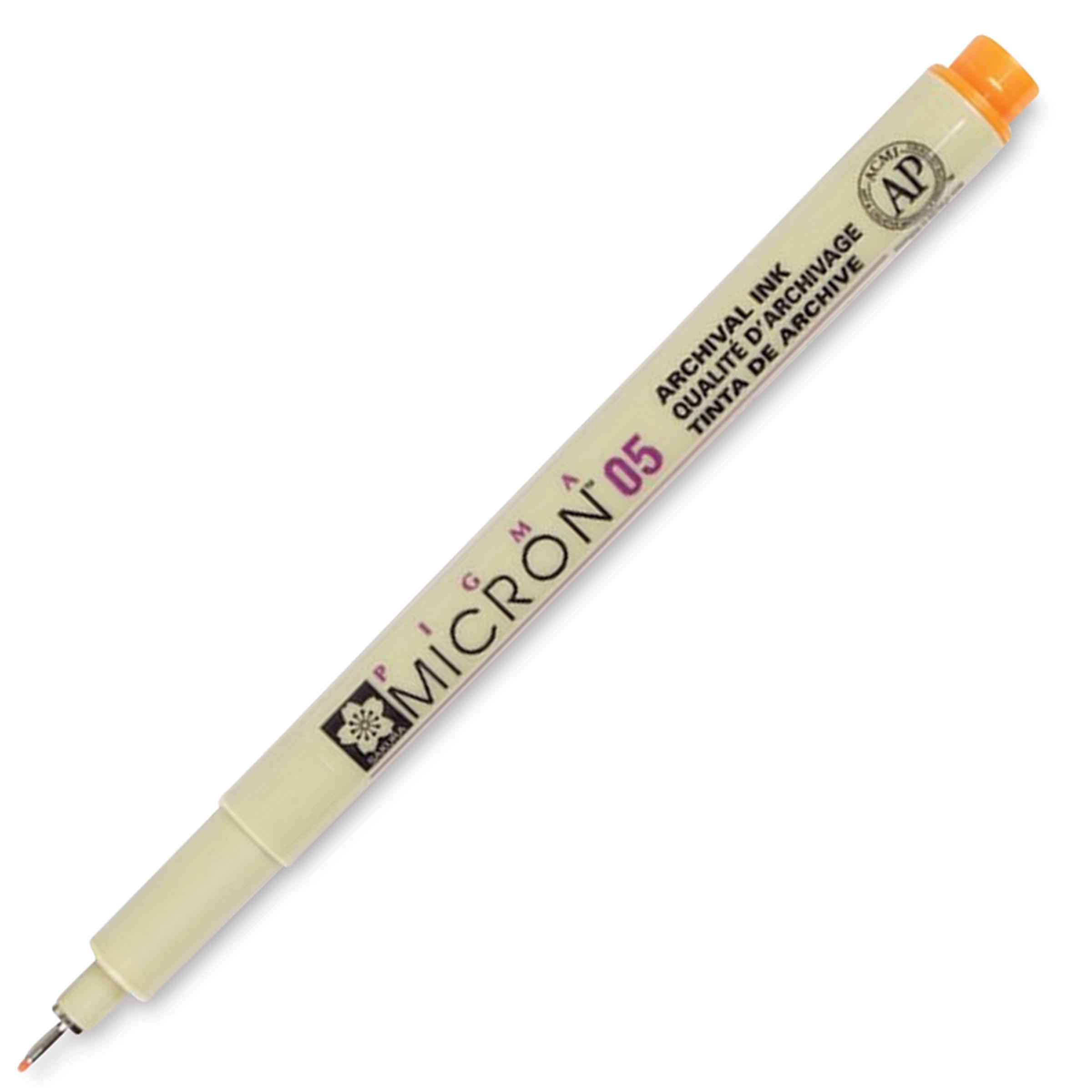 Pigma® Micron™ 05 Fine Line Pen By Sakura in Orange | 0.45 mm