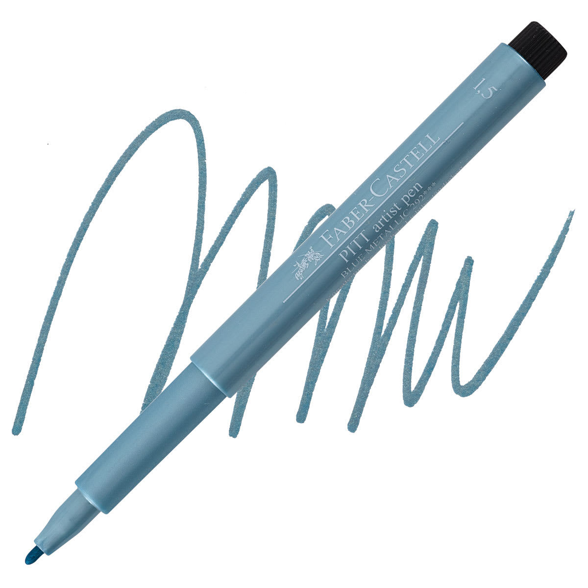 Faber-Castell Pitt Artist Pen - Blue Metallic, Bullet Nib