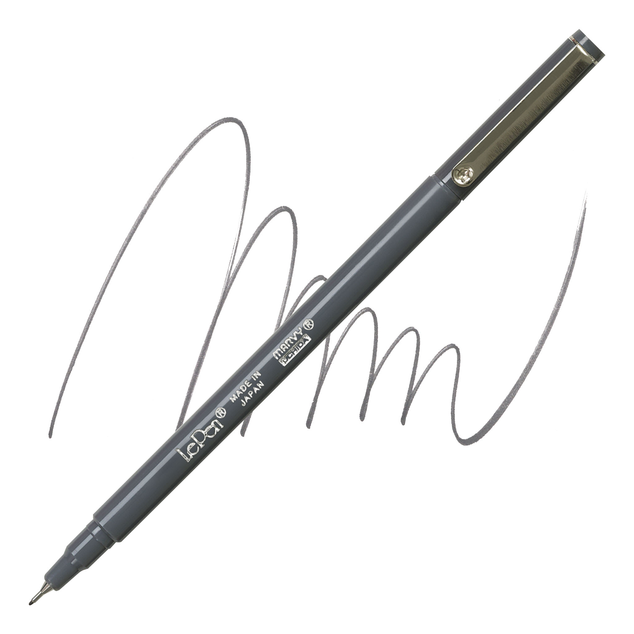 Marvy Uchida LePen Fine Line Marker - Dark Gray