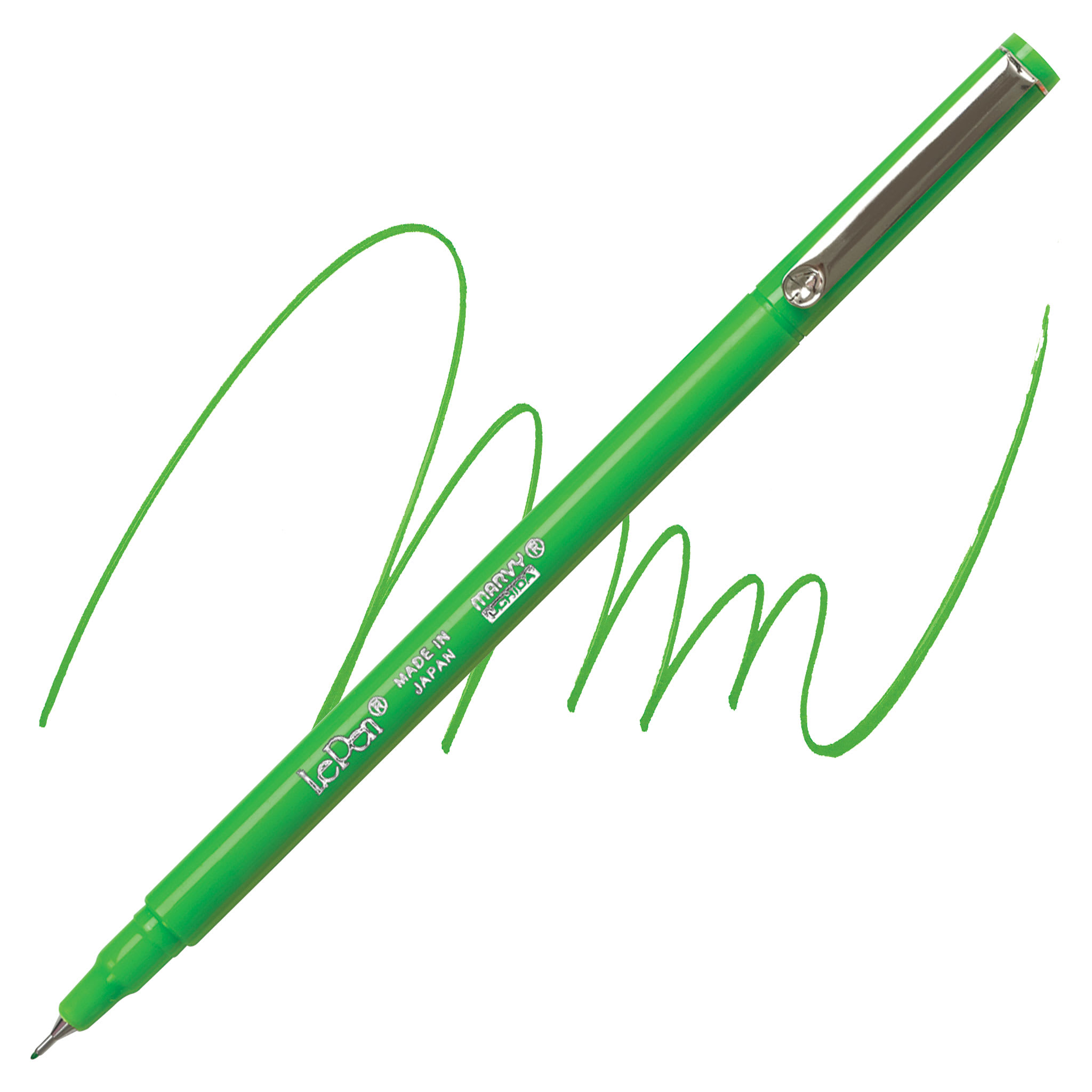 Marvy Uchida LePen Fine Line Marker - Light Green