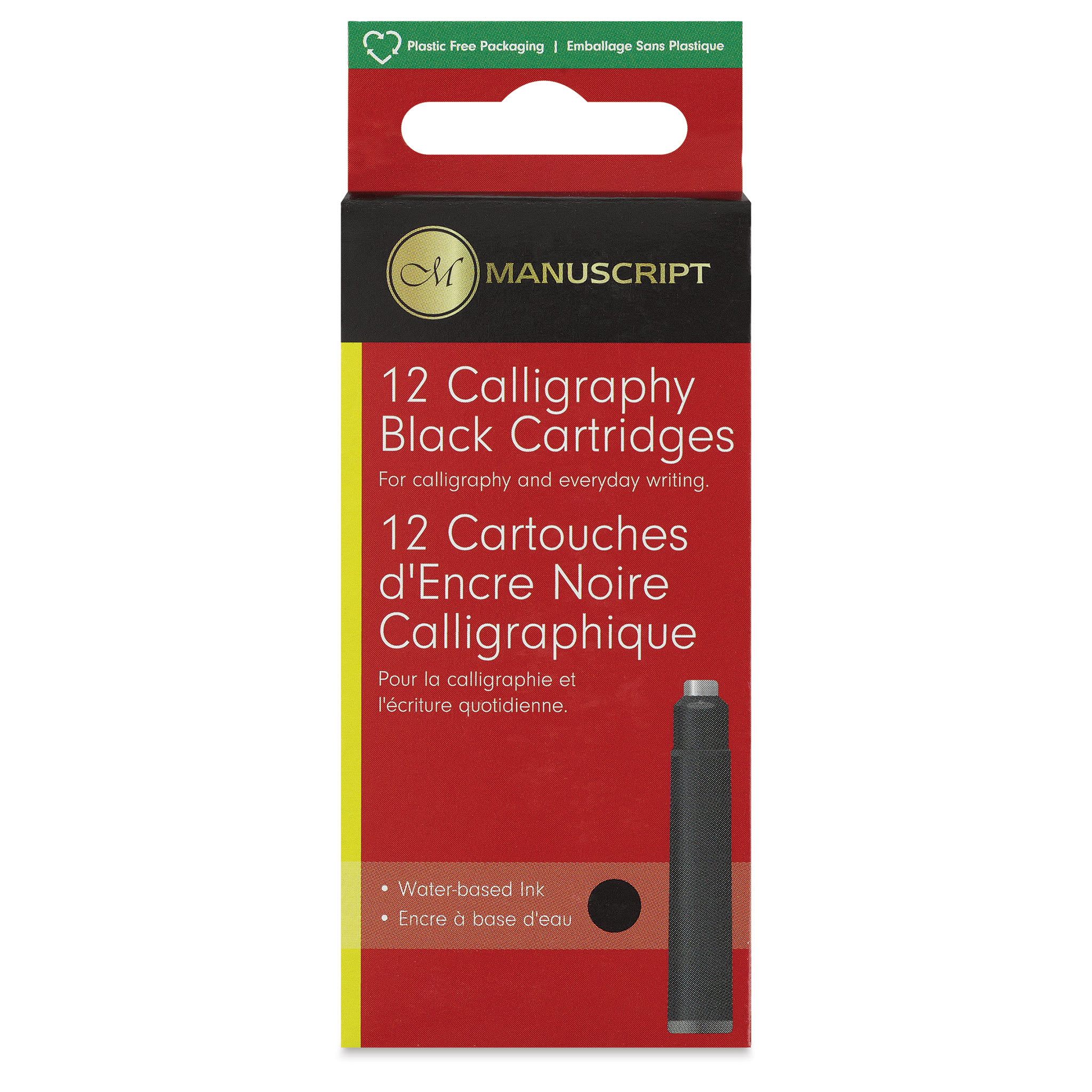 Manuscript Ink Refills  Black Pkg of 12
