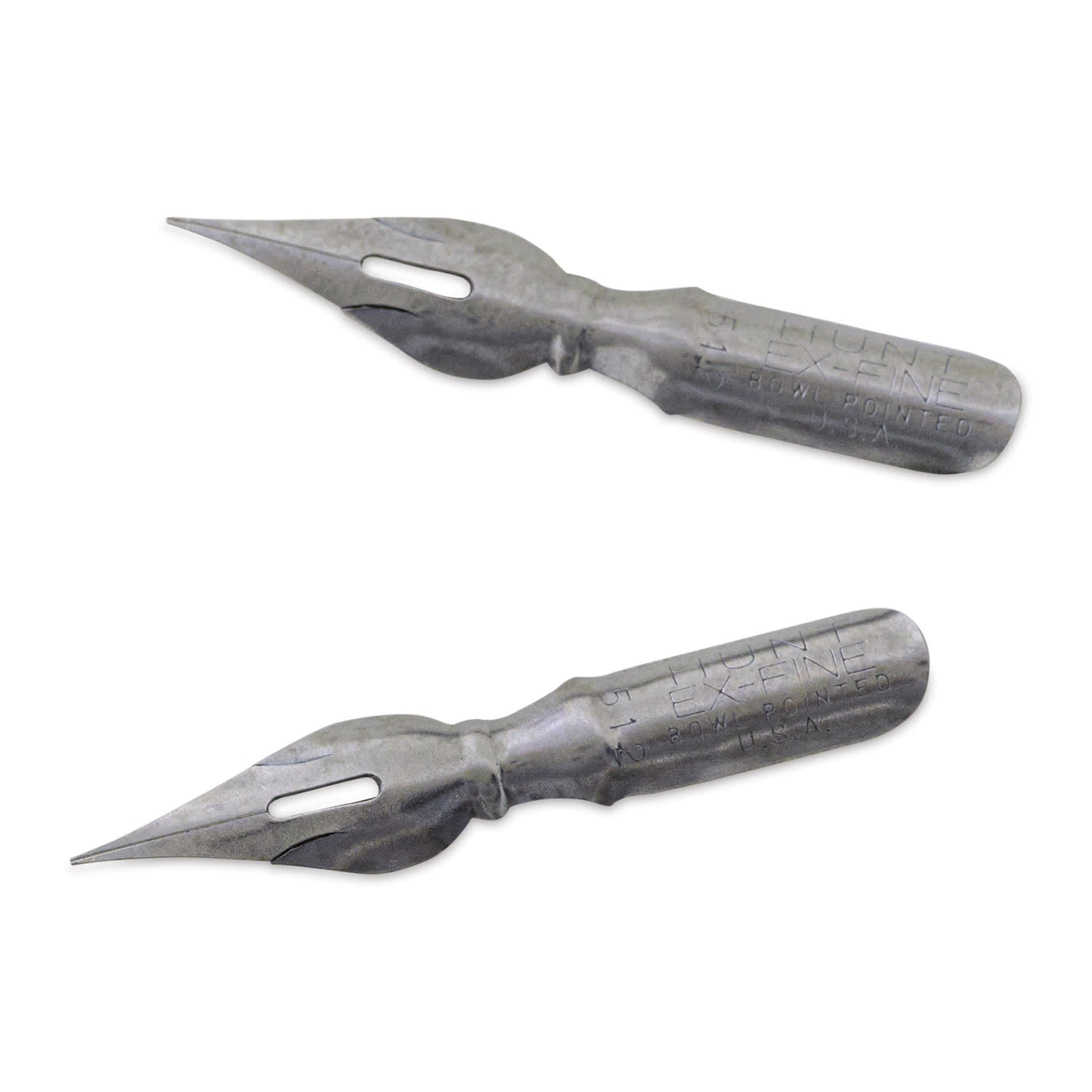 Speedball Hunt Bowl Pointed Dip Pen - Extra Fine, #512, Pkg of 2 Nibs