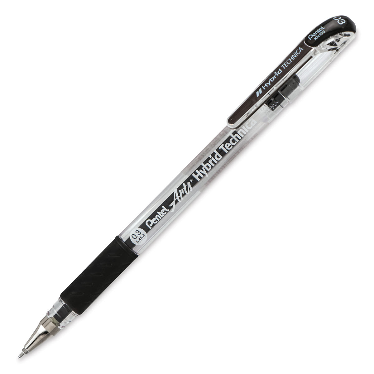 Pentel Of America KN103-A Arts Hybrid Technica Gel Pen .3mm Black