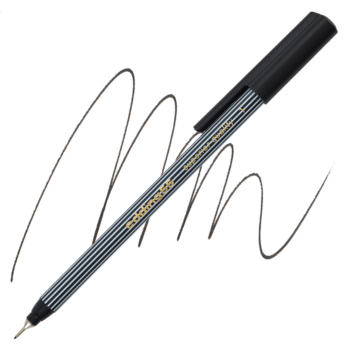Edding 55 Fineliner Pen - Black, 0.3mm