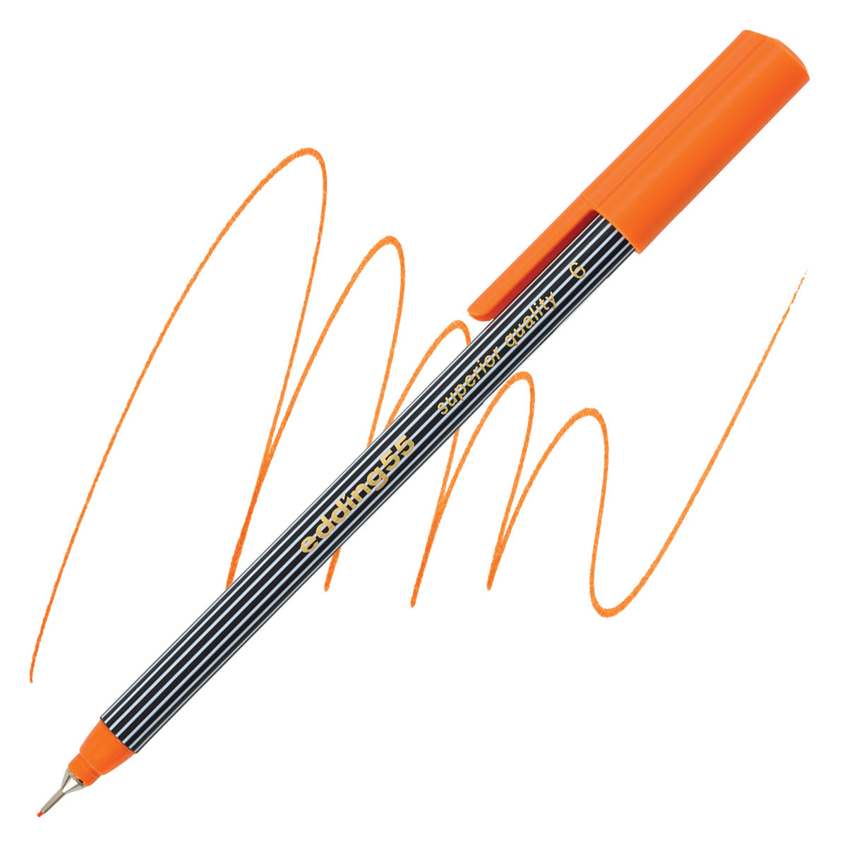 Edding 55 Fineliner Pen - Orange, 0.3mm