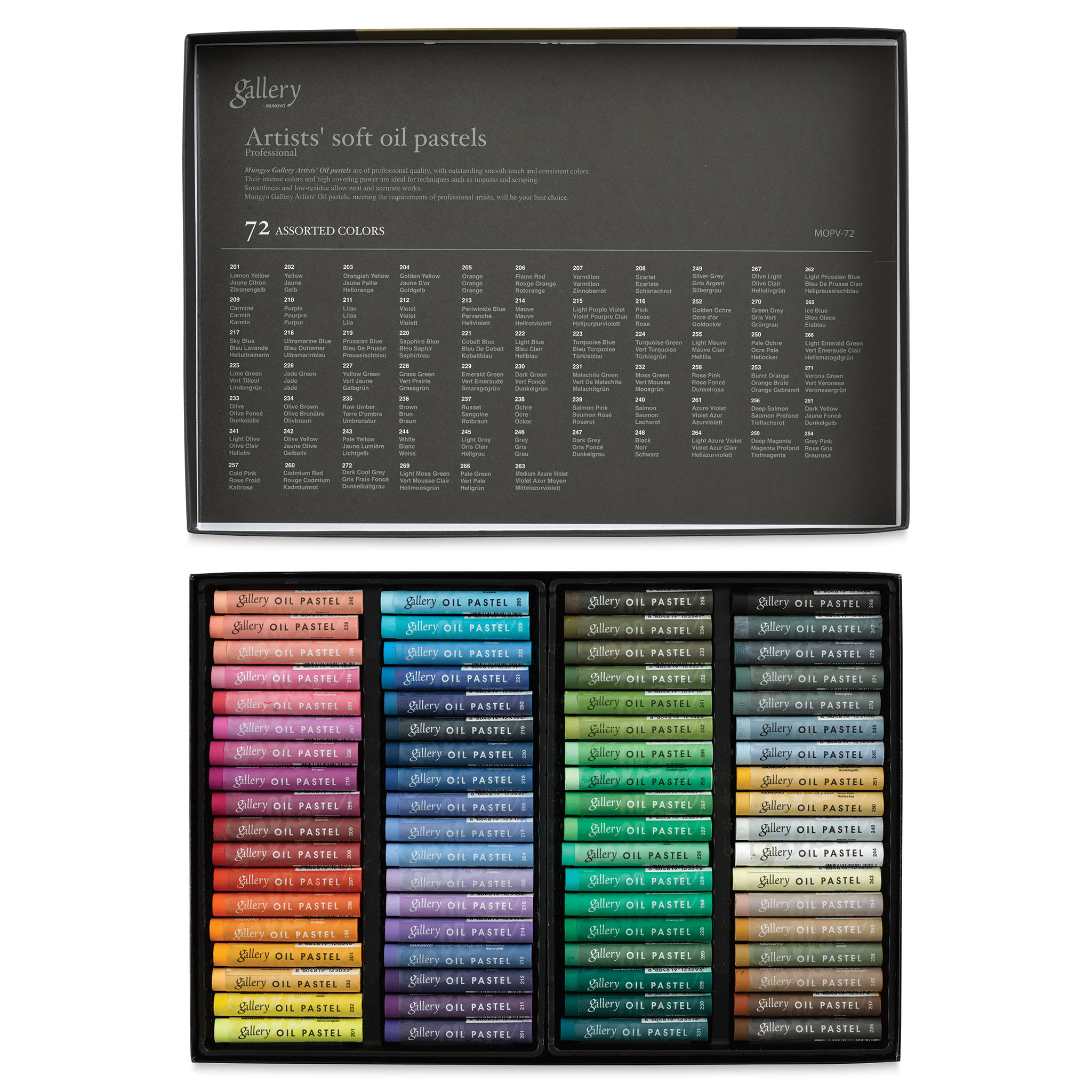 Mungyo Gallery Artists' Soft Oil Pastels - Set of 72