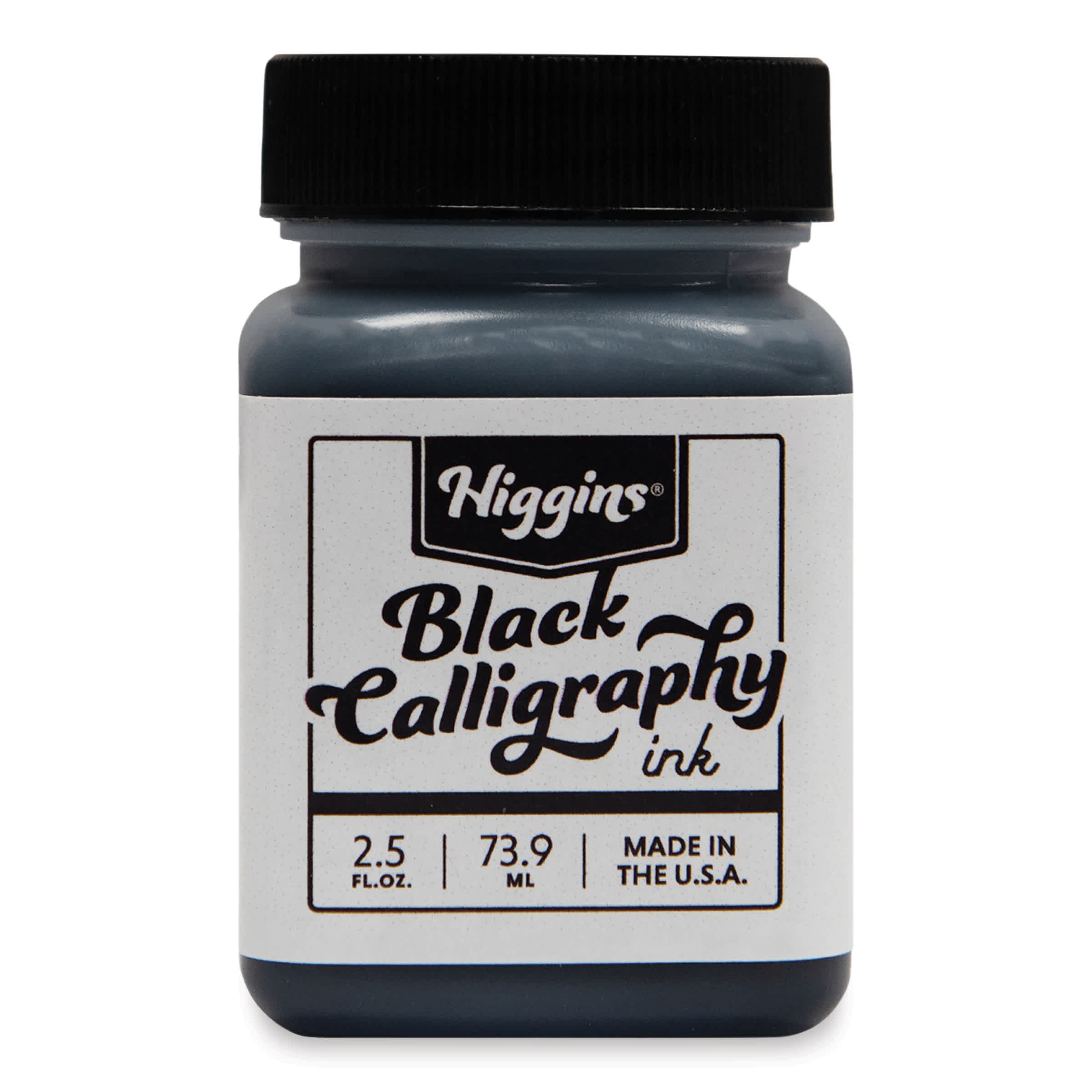 Higgins Calligraphy Ink - 2.5 oz, Black, Waterproof, Pigment Based