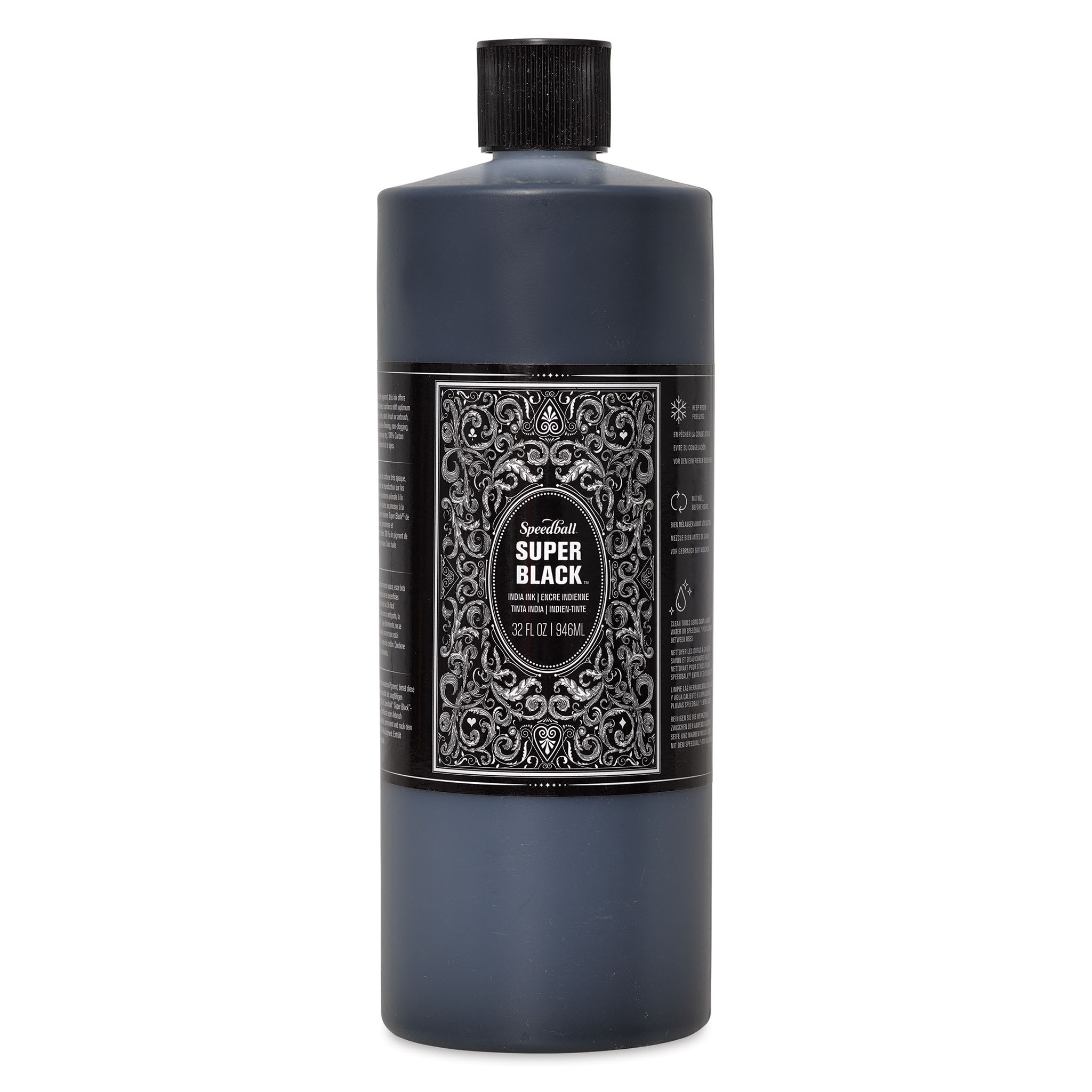 Speedball Super Black Waterproof India Ink - Quart