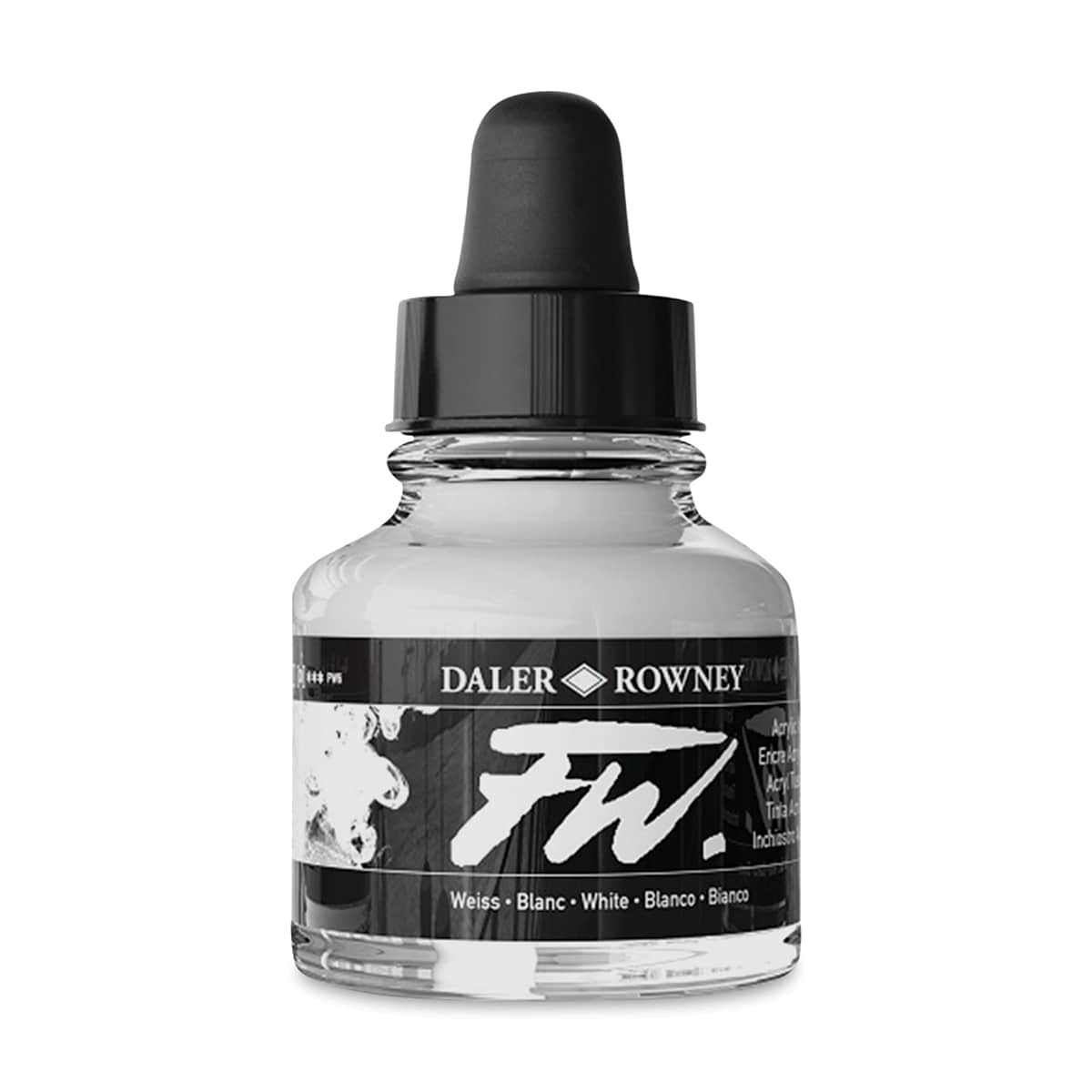 Daler-Rowney FW Acrylic Water-Resistant Artists Ink - 1 oz, White