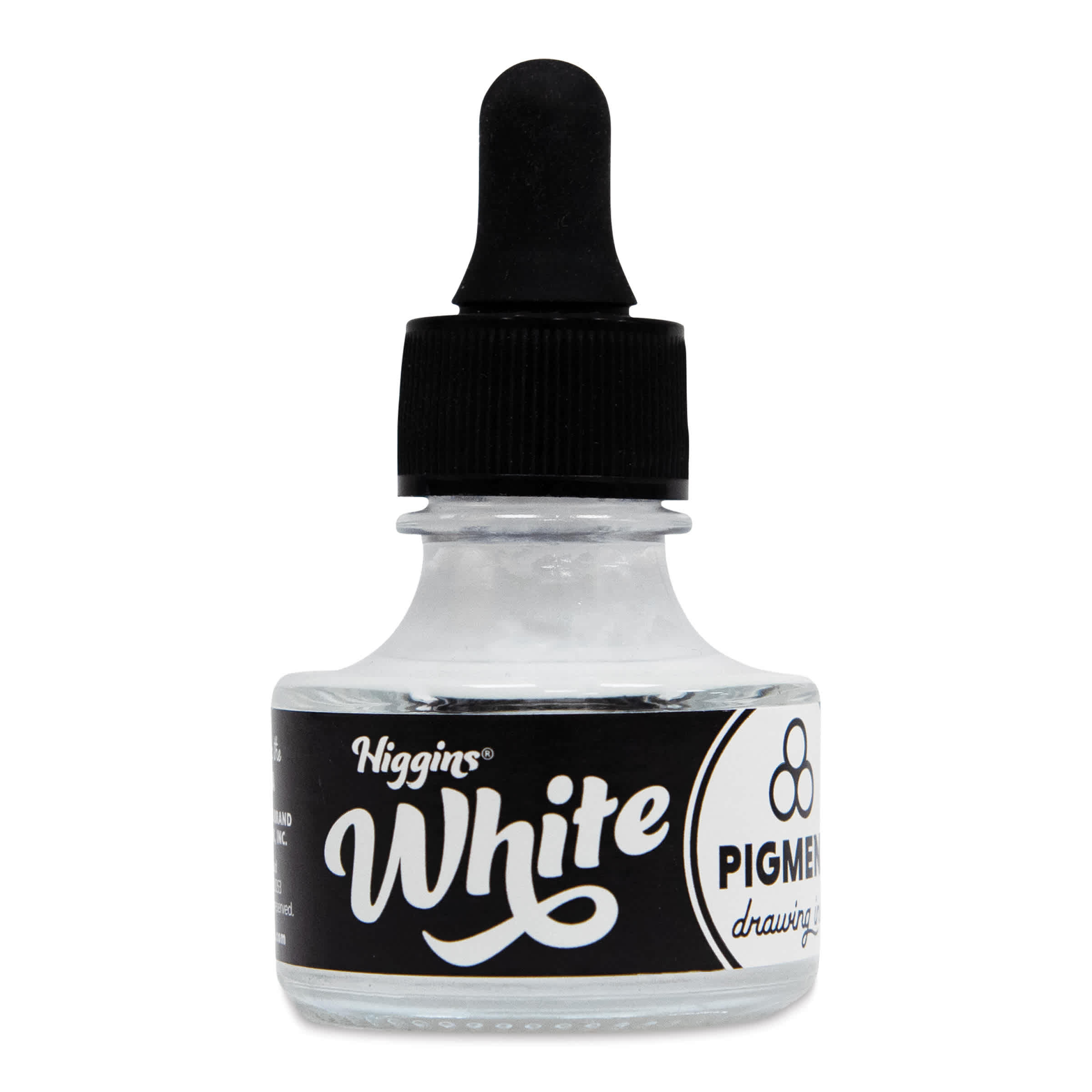 Higgins Dye-Based Drawing Ink - 1 oz, White, Waterproof, Dye-Based Ink