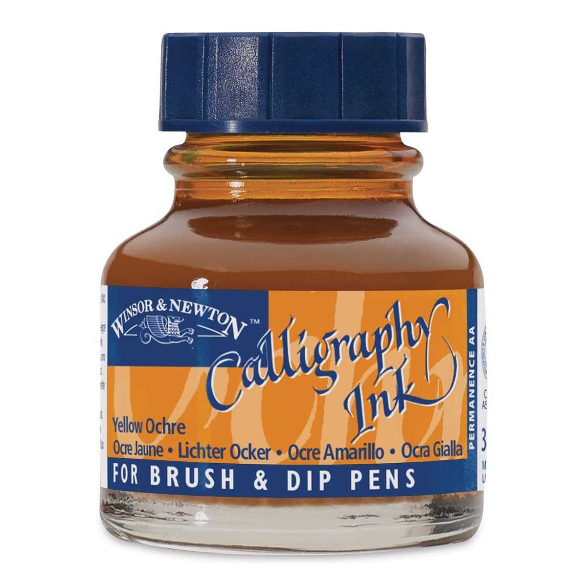 Winsor & Newton Calligraphy Ink - 30 ml, Yellow Ochre