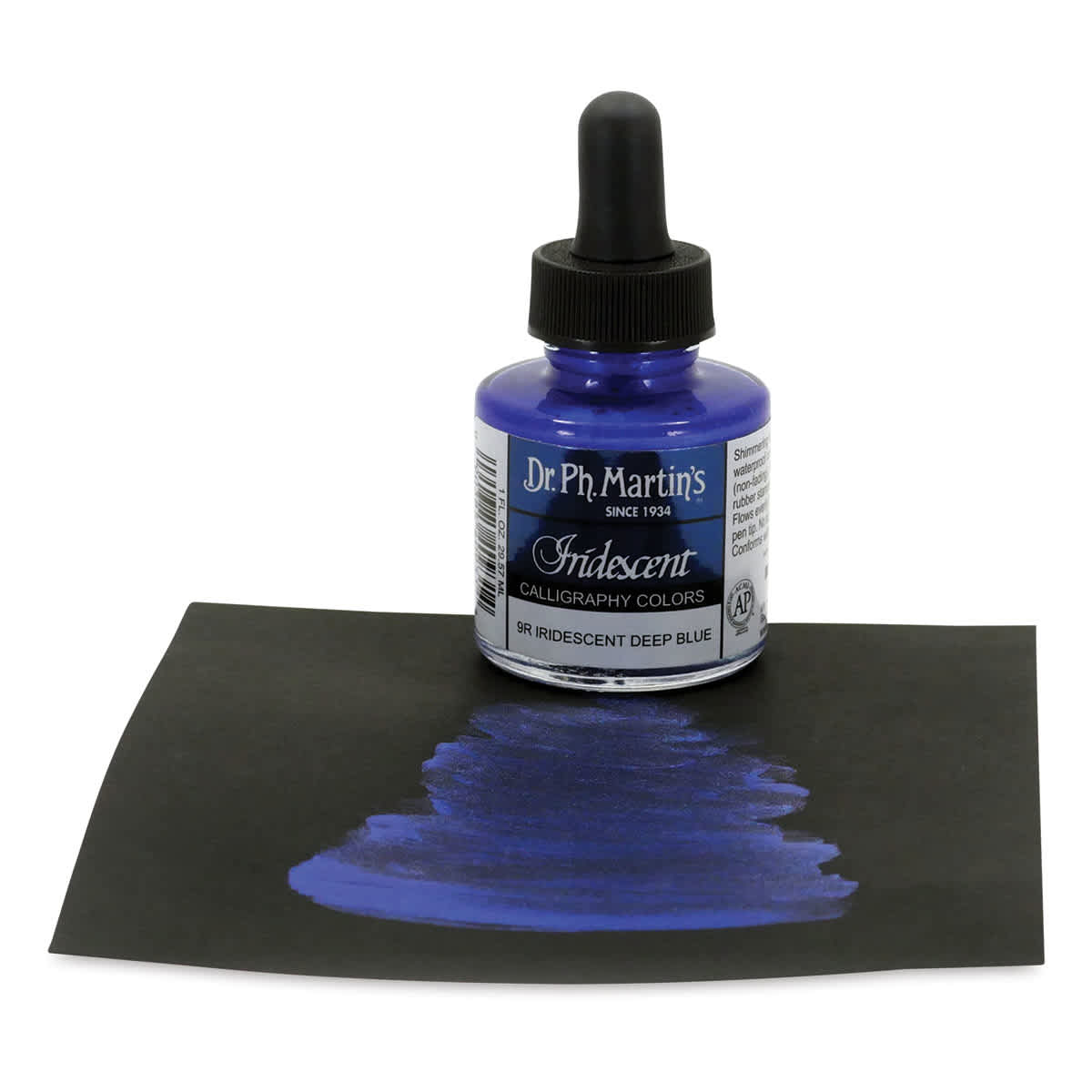Dr. Ph. Martin's Iridescent Calligraphy Ink - Deep Blue, 1 oz