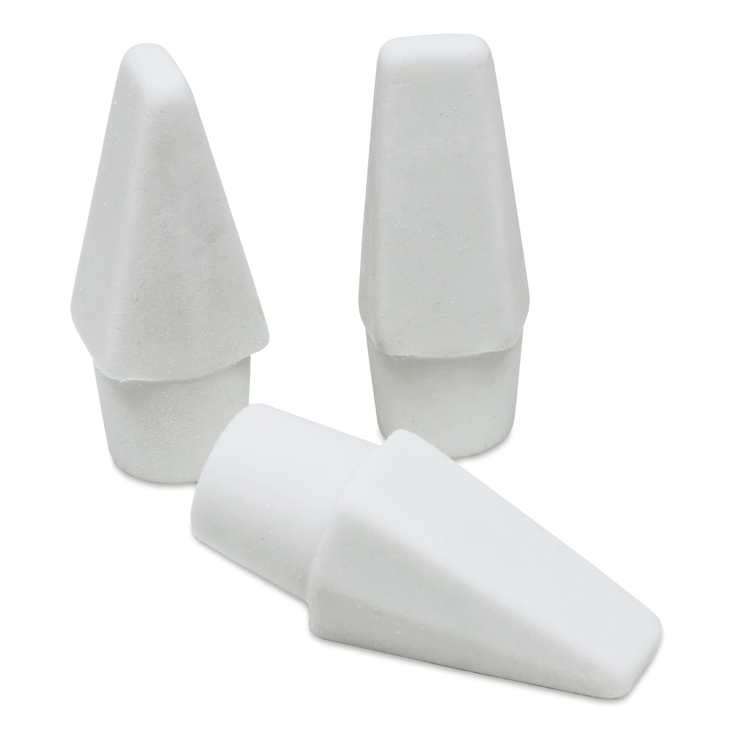 Helix Oversized Professional Cap Erasers - White, Pkg of 10