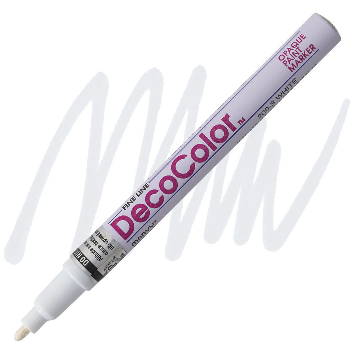 Decocolor Paint Marker - White, Fine Tip