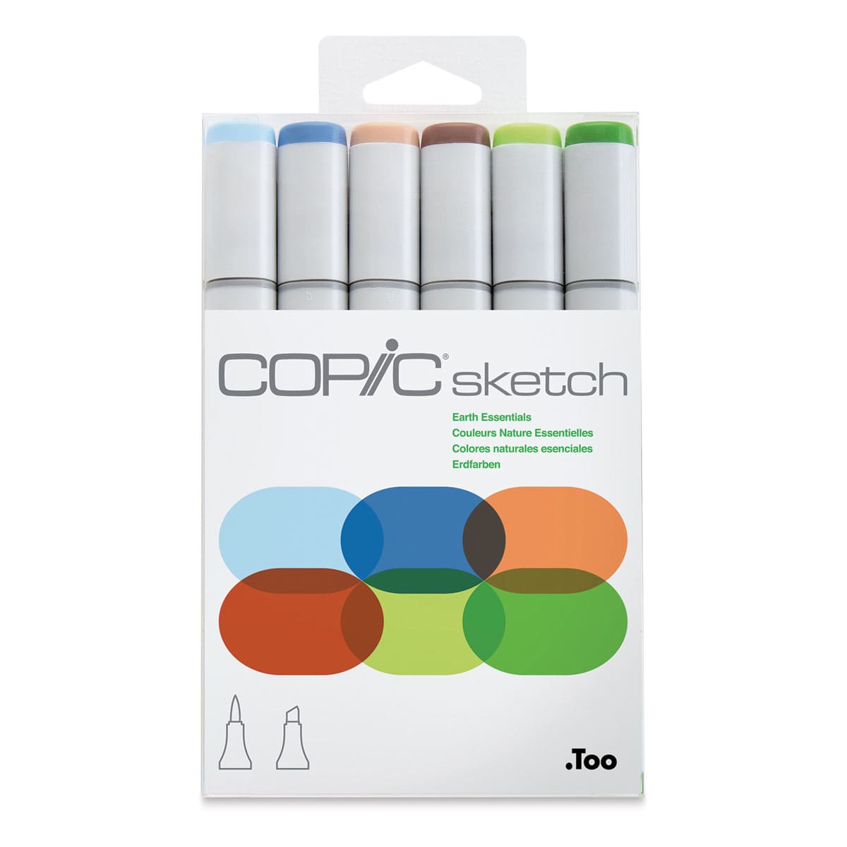 Copic Sketch Marker Set - Set of 6, Earth Essentials