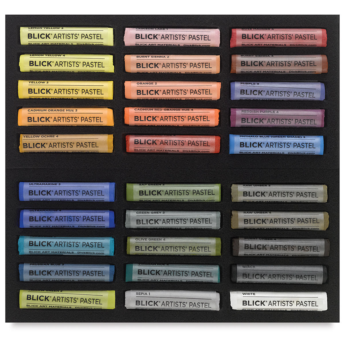 Blick Artists' Soft Pastel Set - Assorted Colors, Set of 30