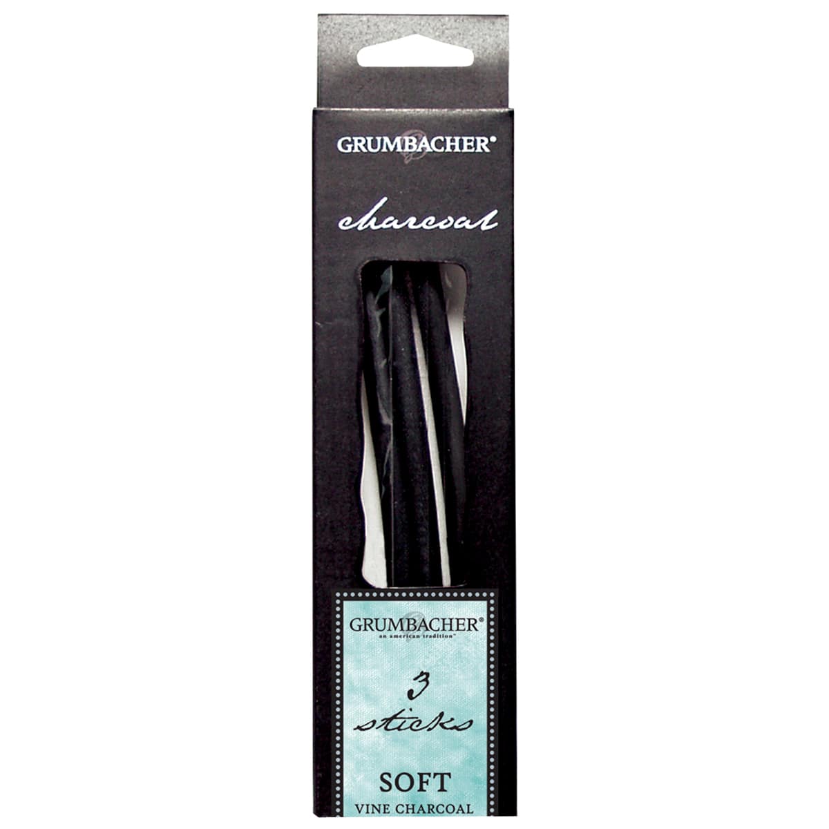 Vine Charcoal Soft 3Pkg  Peggable