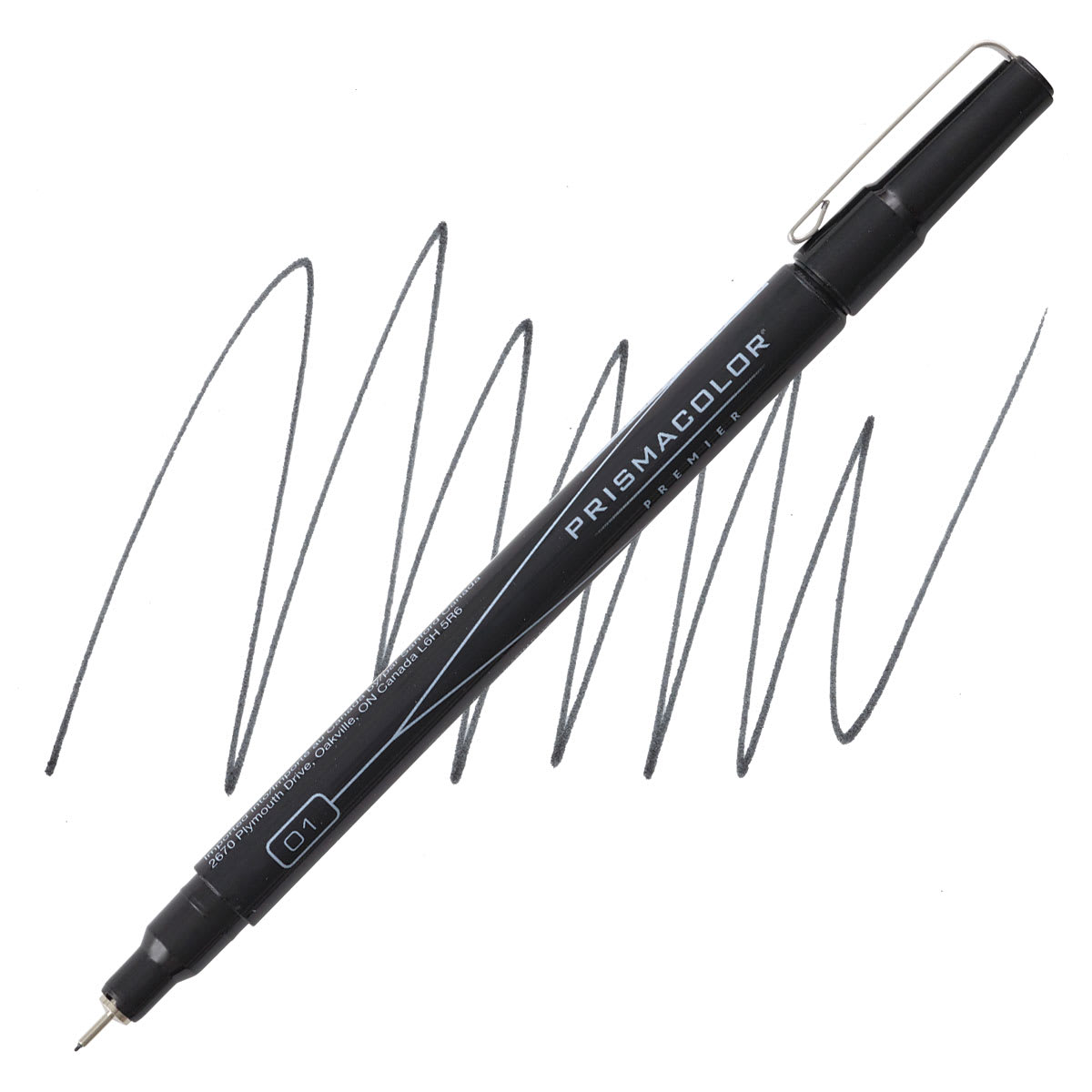 Prismacolor Premier Illustration Marker - Black, 01, Fine Line