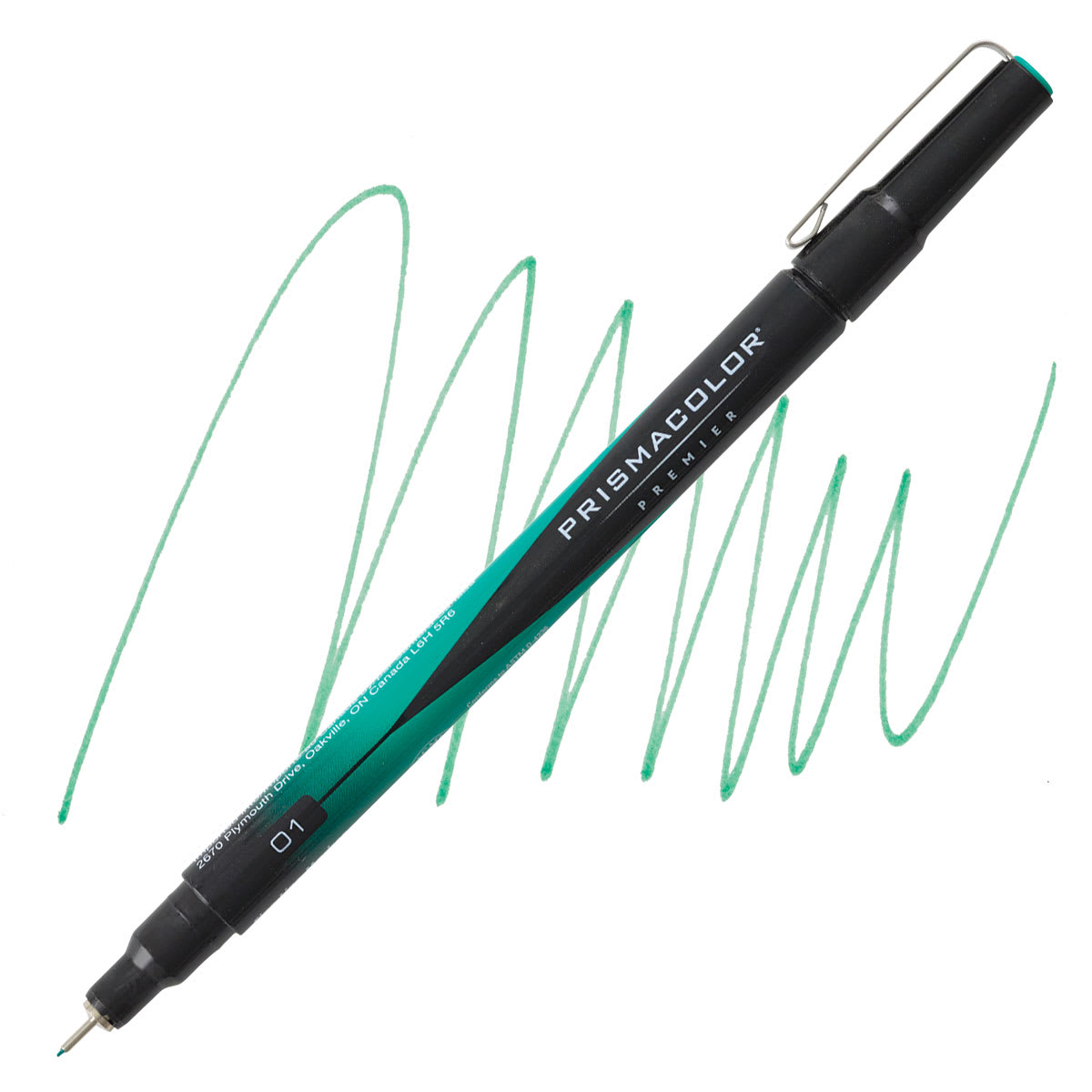 Prismacolor Premier Illustration Marker - Green, 01, Fine Line