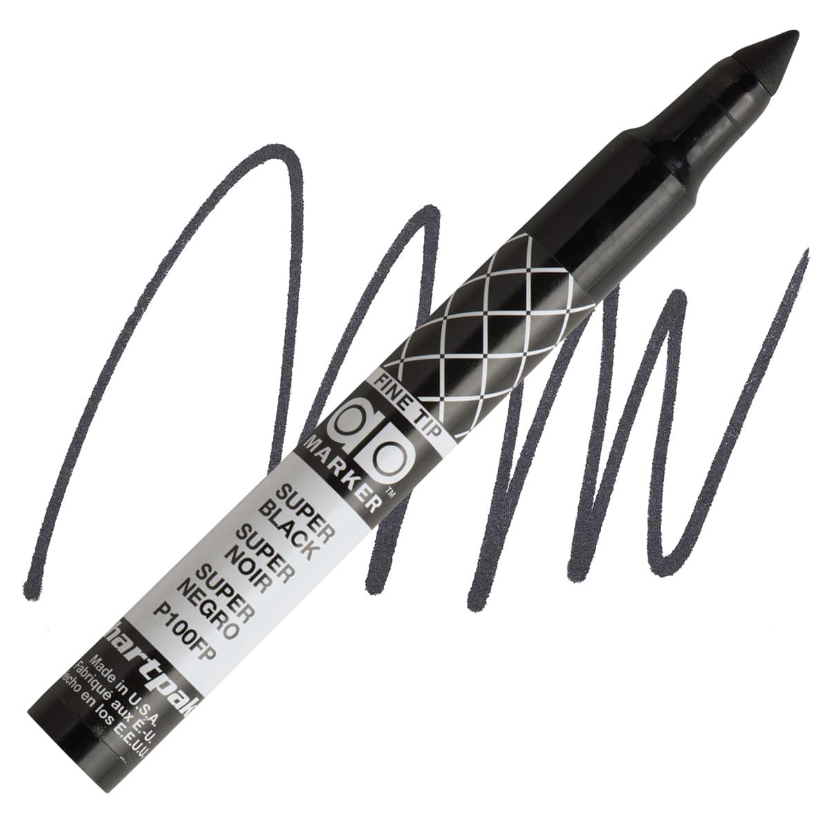 Chartpak Fine Tip Ad Marker - Super Black