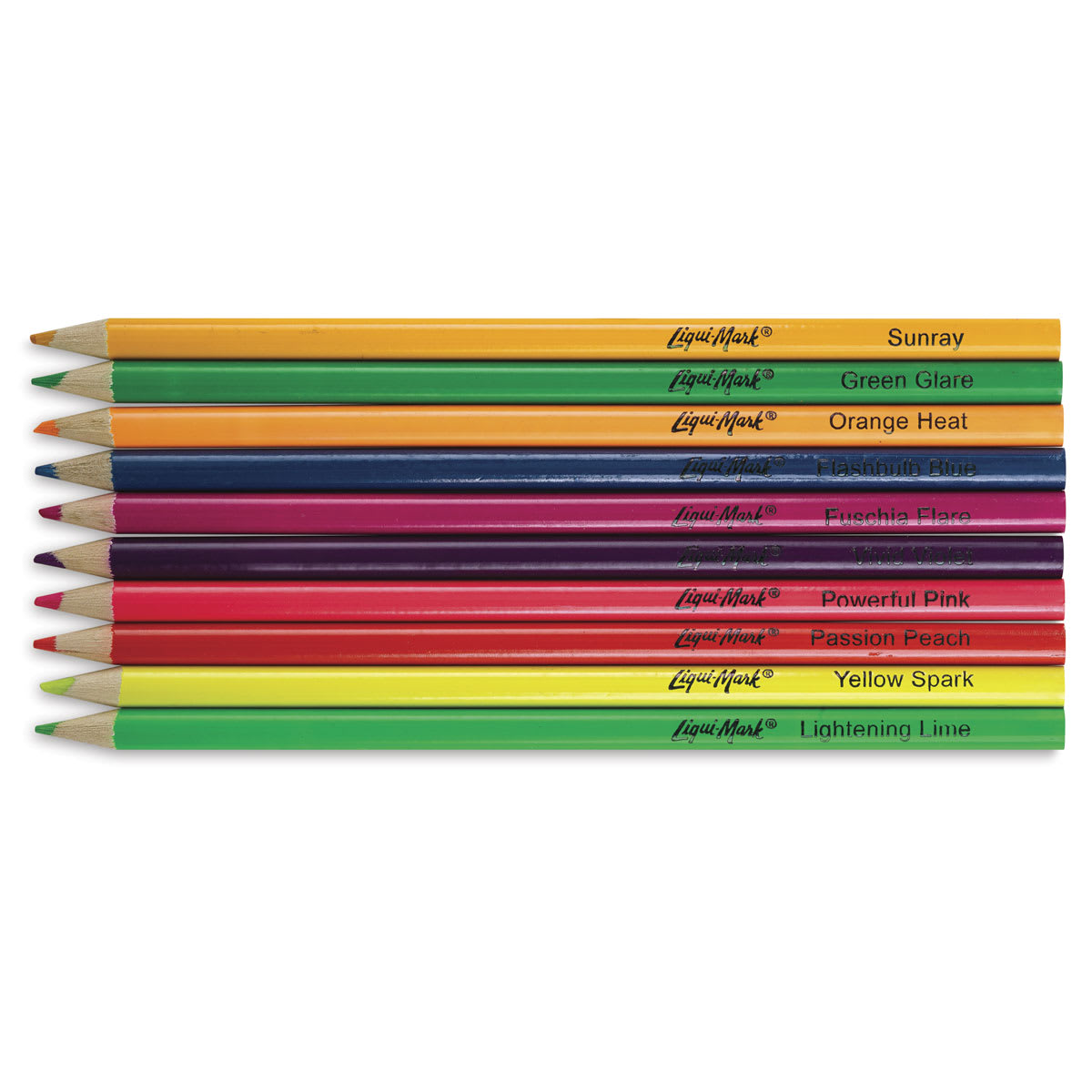 Liqui-Mark Neon Colored Pencils, Set of 10