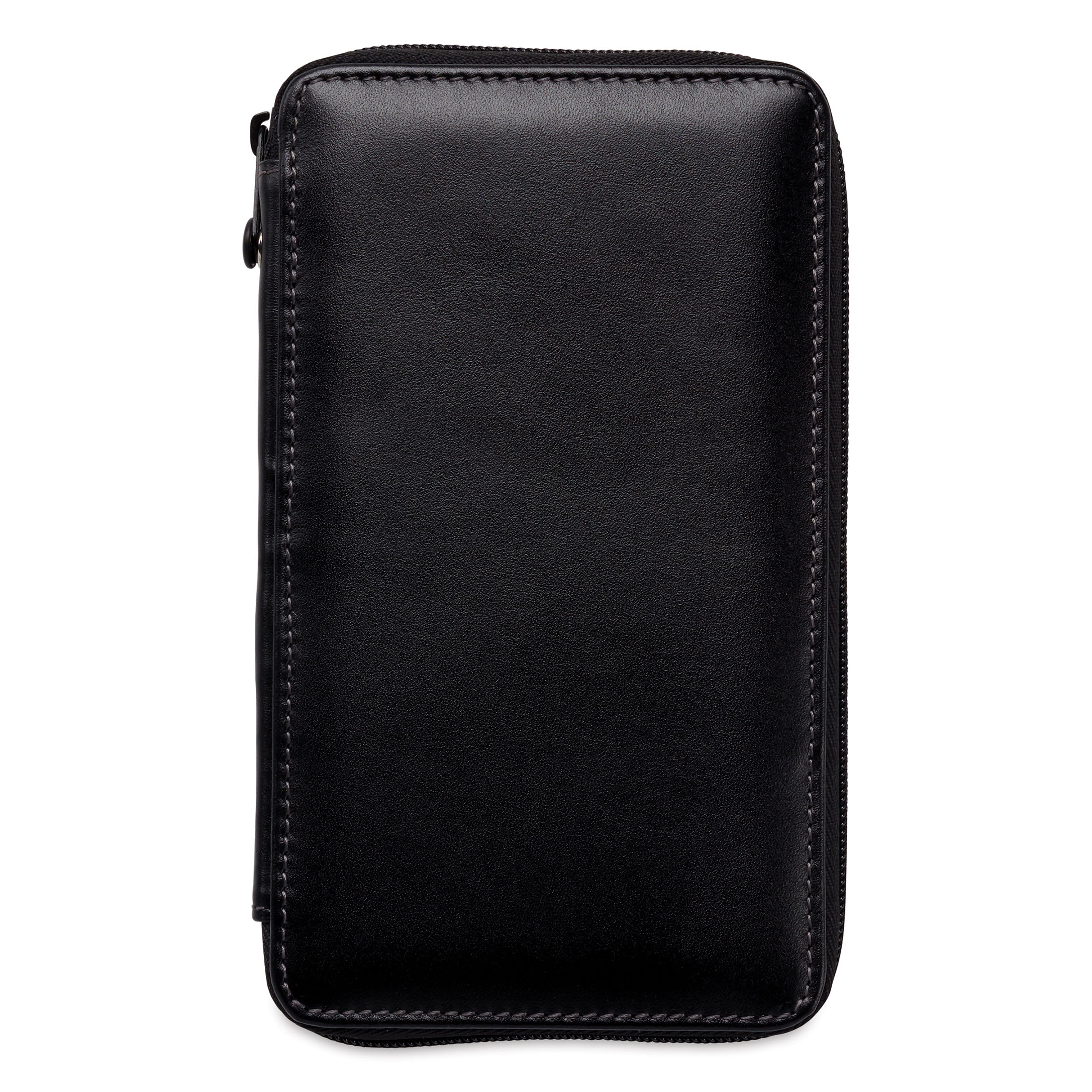 Speedball Classic Leather Pencil Case - Smooth Black, for 24 Pencils