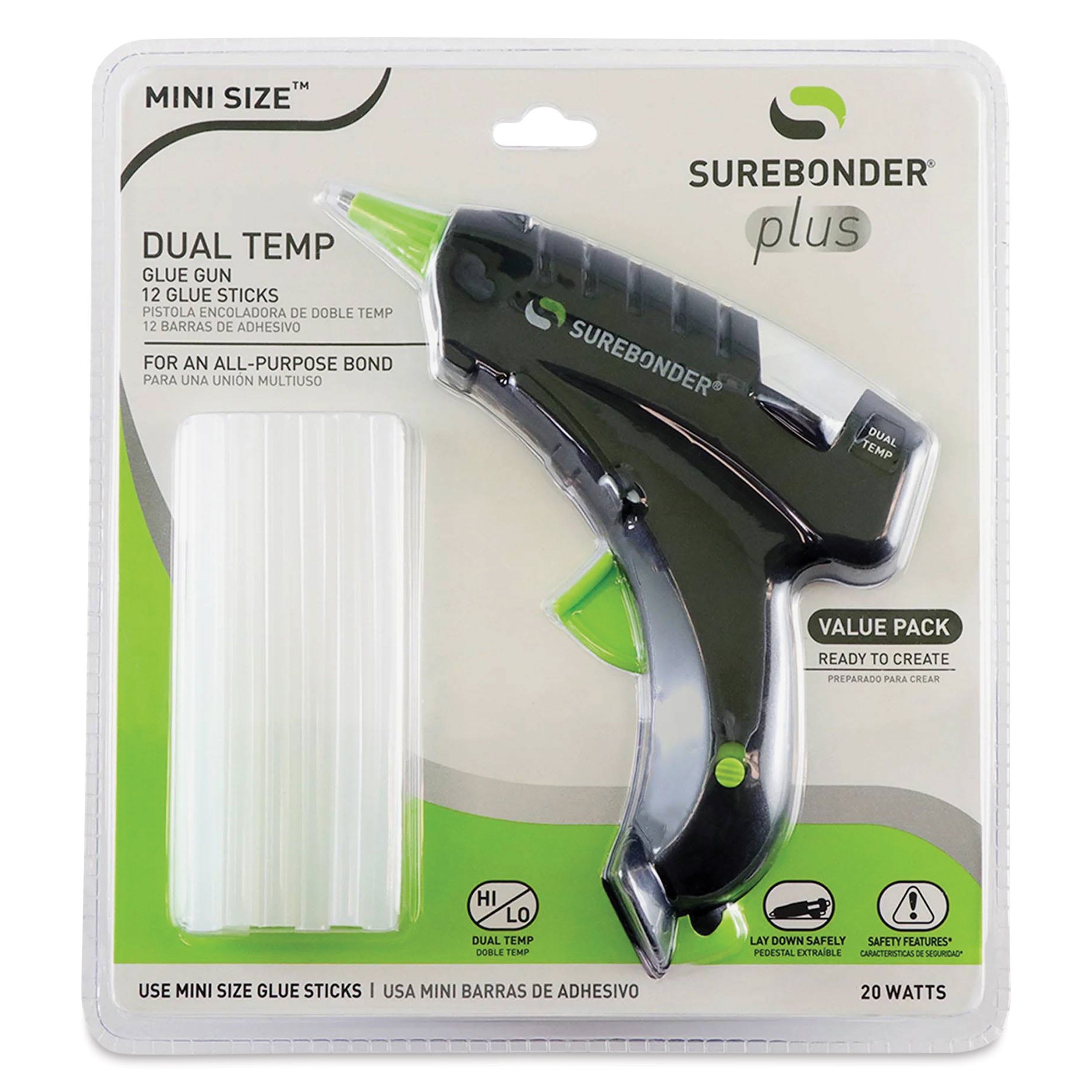 Surebonder Plus Series Mini Dual Temp Glue Gun Kit