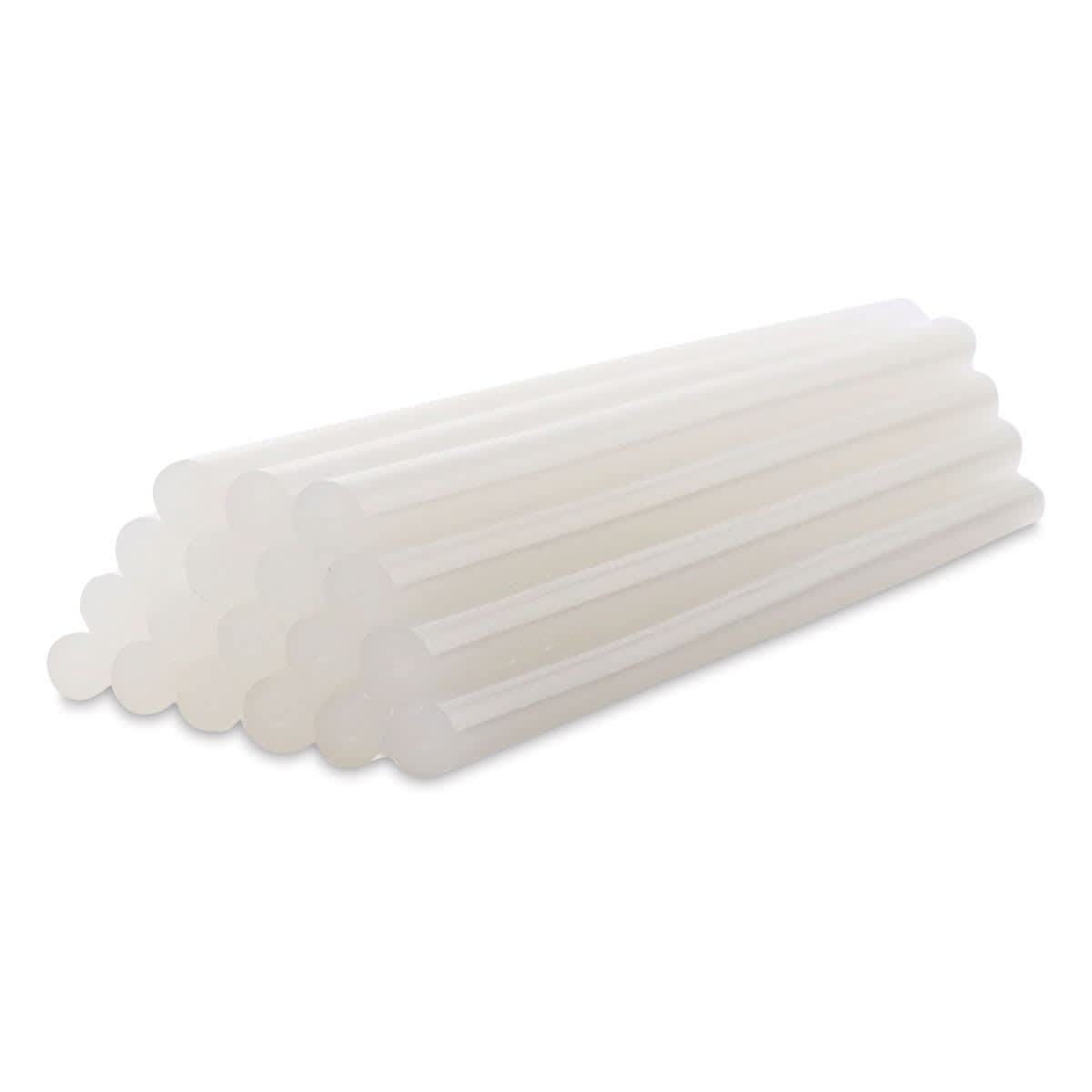 Hot Melt Adhesive, Clear, 7/16 in Dia, 10 in L, 60 sec Begins to Harden, 90 PK