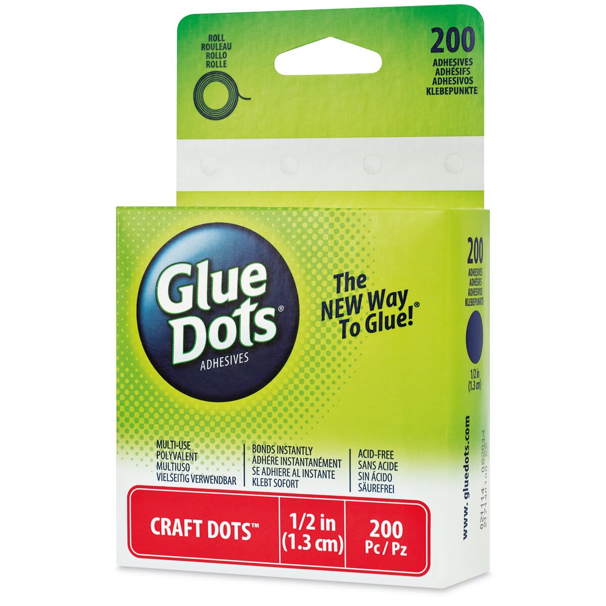 Glue Dots Craft Glue Dots - 1/2", Pkg of 200