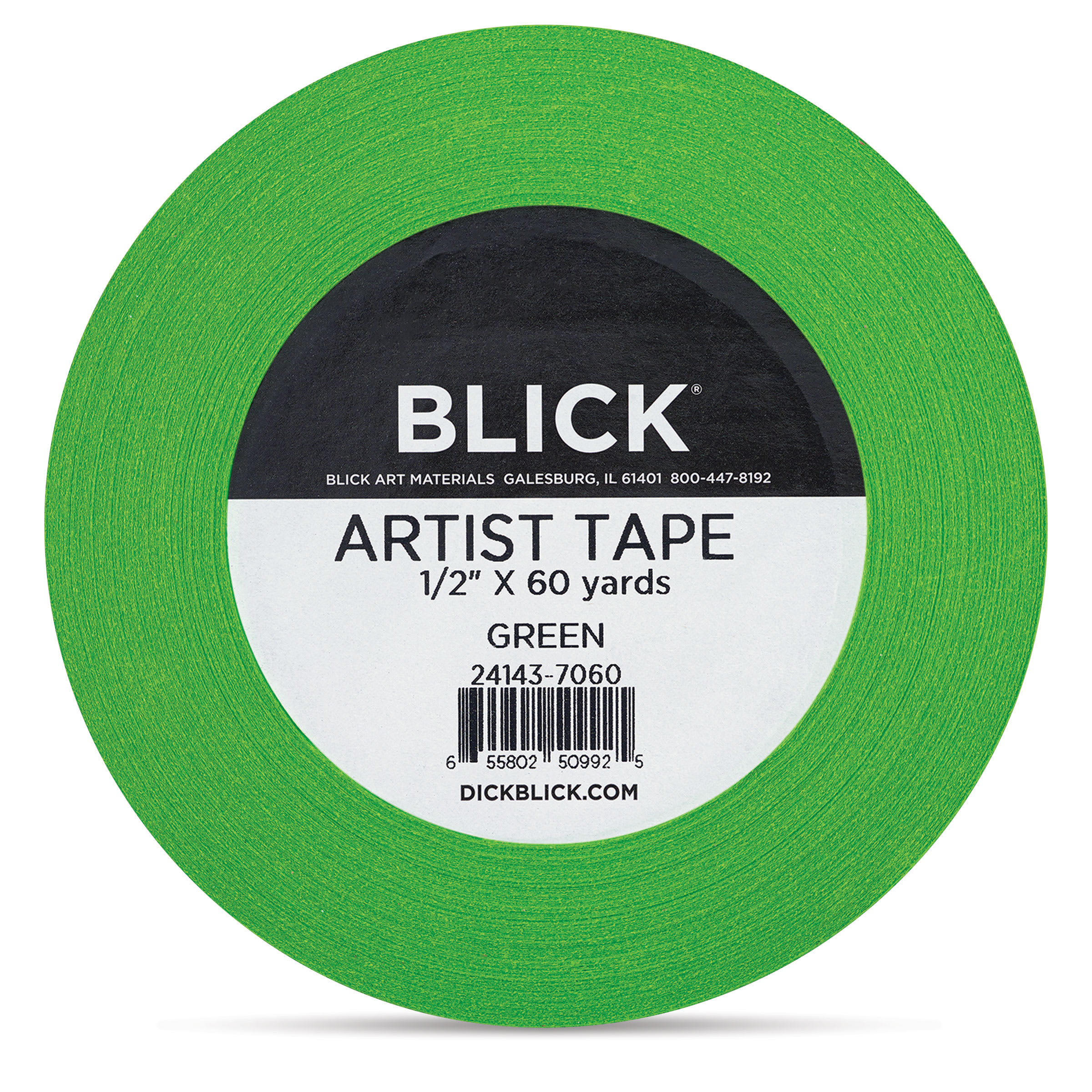 Blick Artist Tape - Green, 1/2" x 60 yds