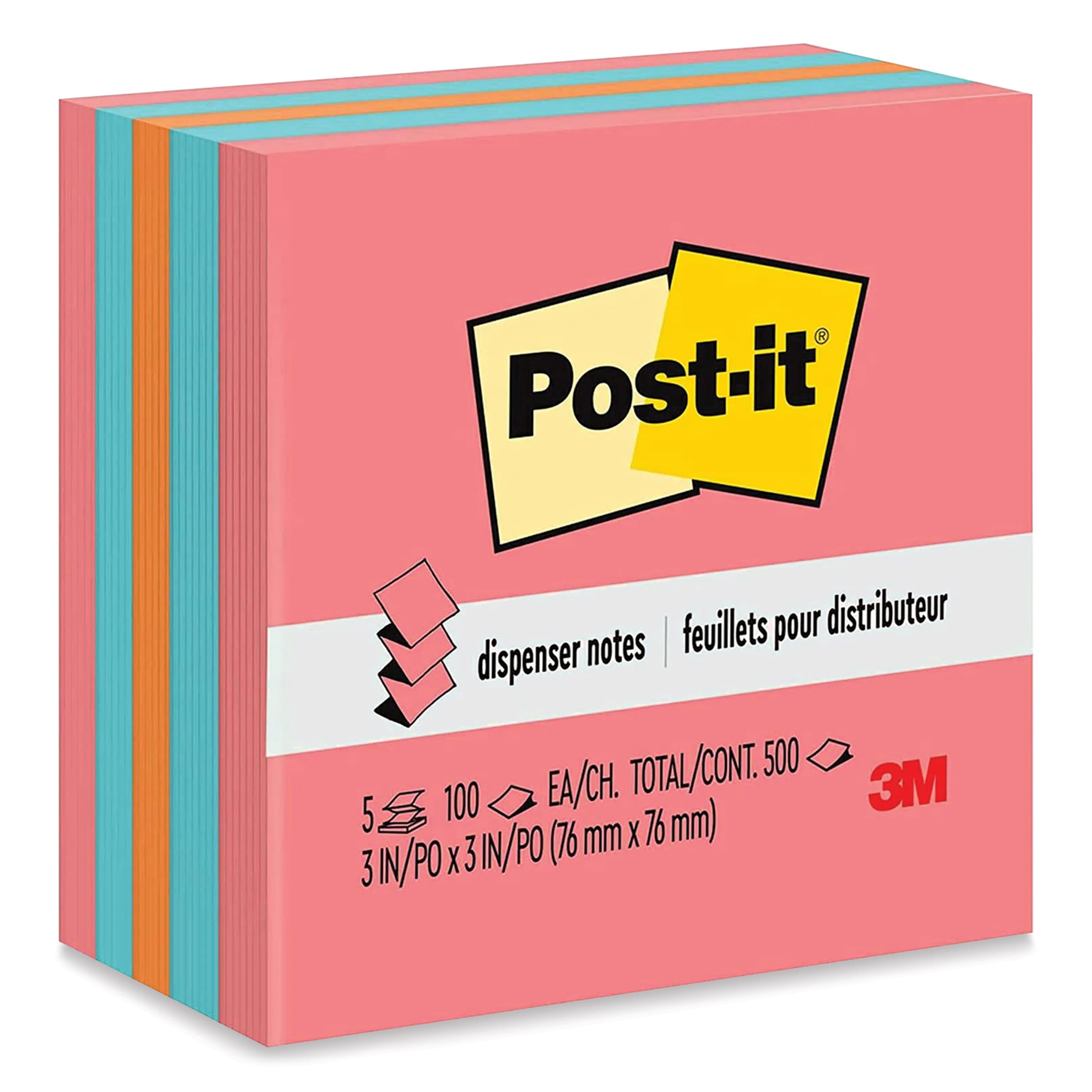 Post-it Pop-Up Notes - Neon Colors, Pkg of 5