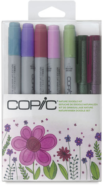 Copic Doodle Set - Set of 7, Nature Doodle Kit