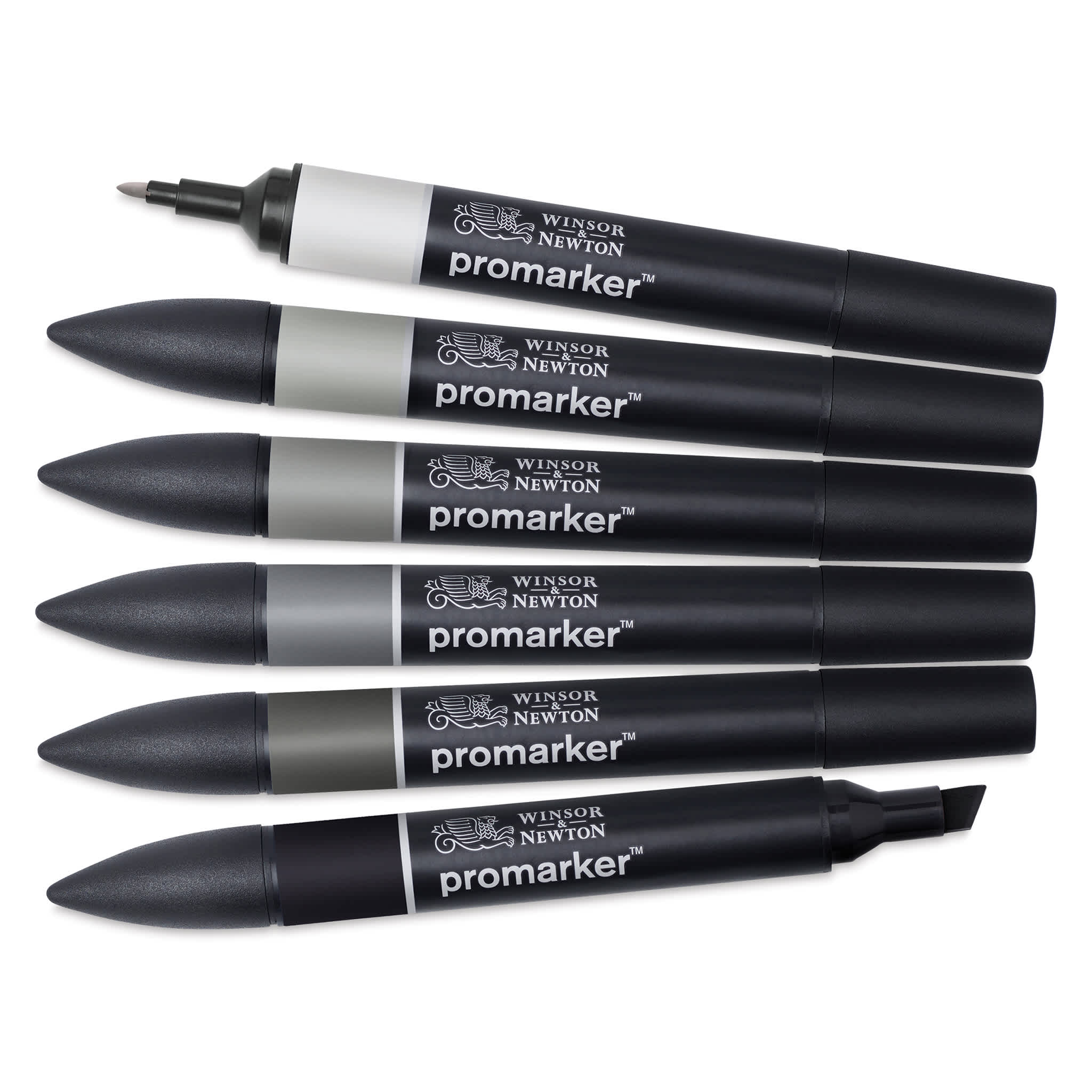 Winsor & Newton Promarker - Set of 6, Neutral Tones
