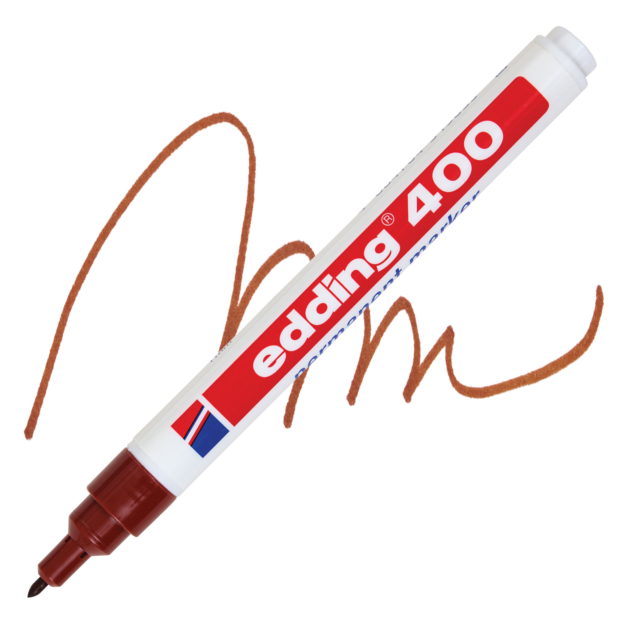Edding Permanent Marker - Brown, 400 Series, Bullet Nib, 1 mm