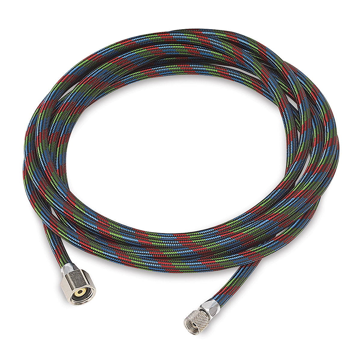 Iwata Airbrush Air Hose - Braided Hose,10 ft, 1/8" and 1/4" fittings