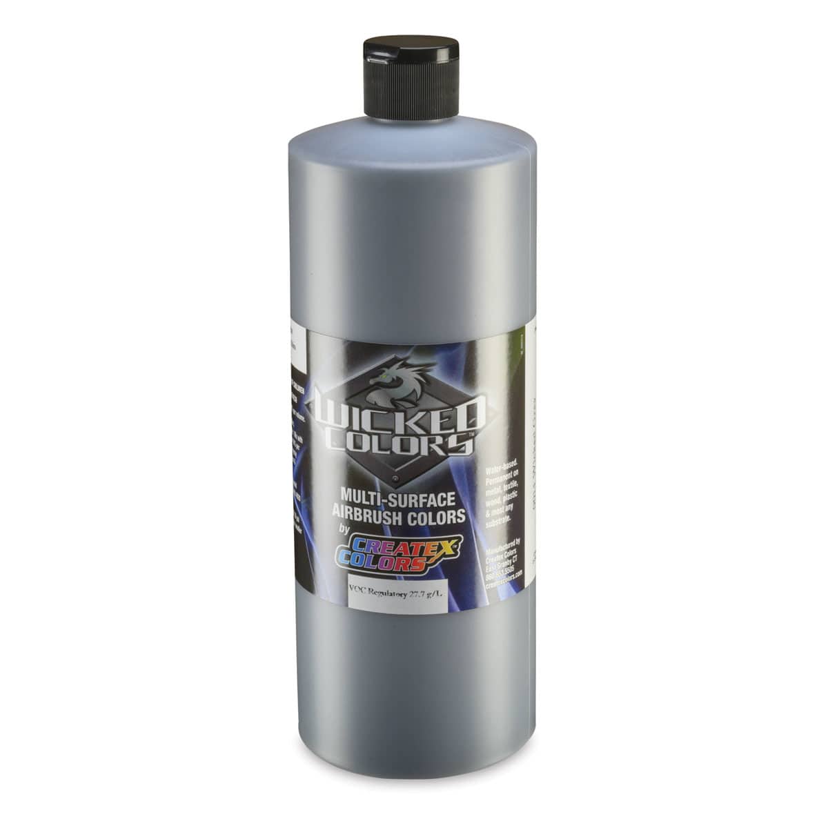 Createx Wicked Colors Airbrush Color - 32 oz, Gray