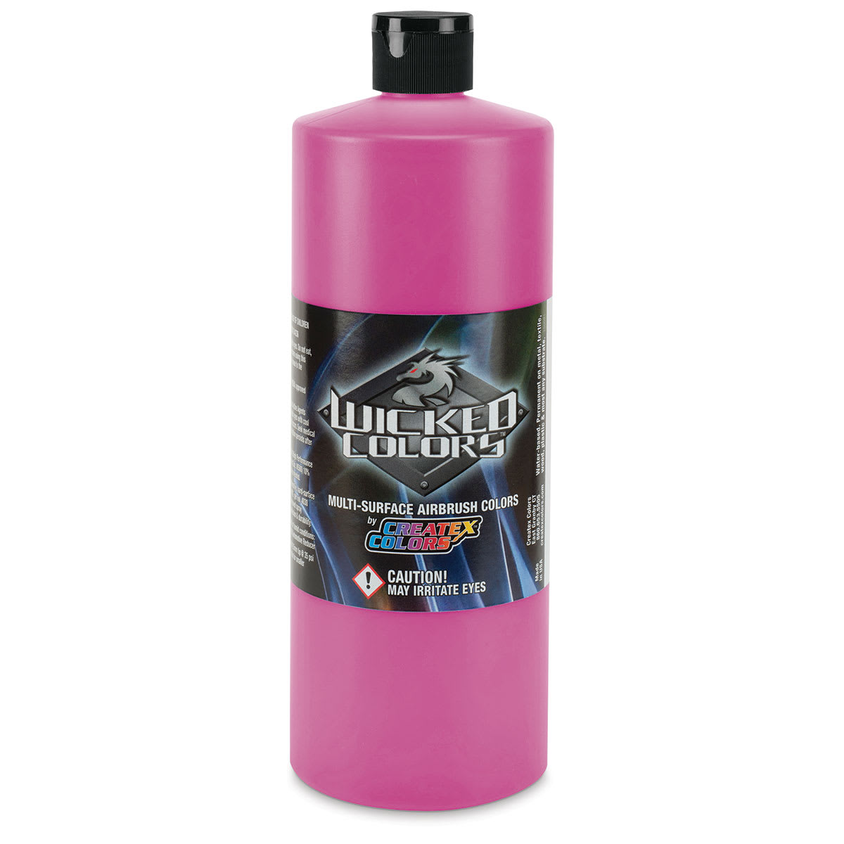 Createx Wicked Colors Airbrush Color - 32 oz, Fluorescent Raspberry
