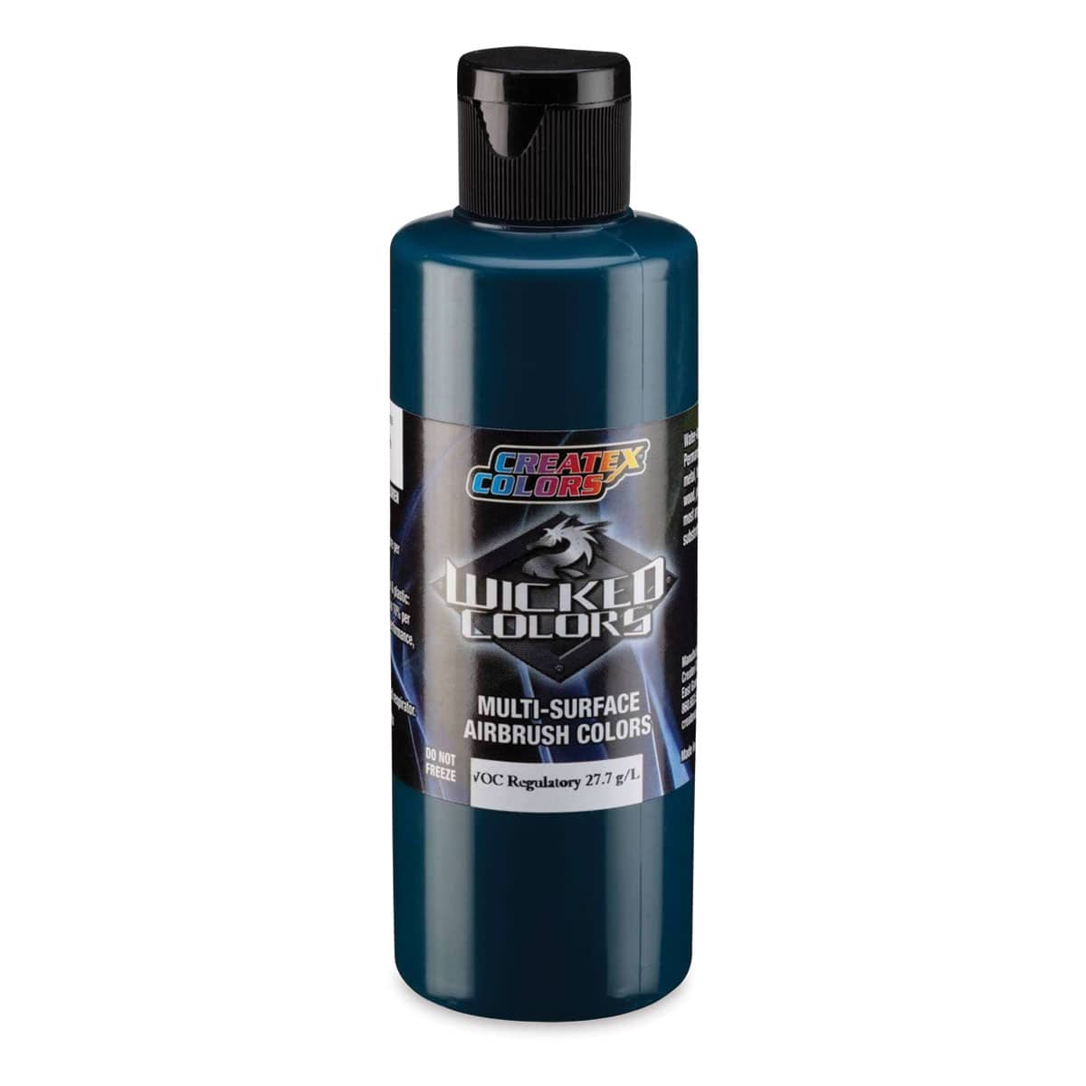 Createx Wicked Colors Airbrush Color - Opaque Phthalo Green, 4 oz, Bottle
