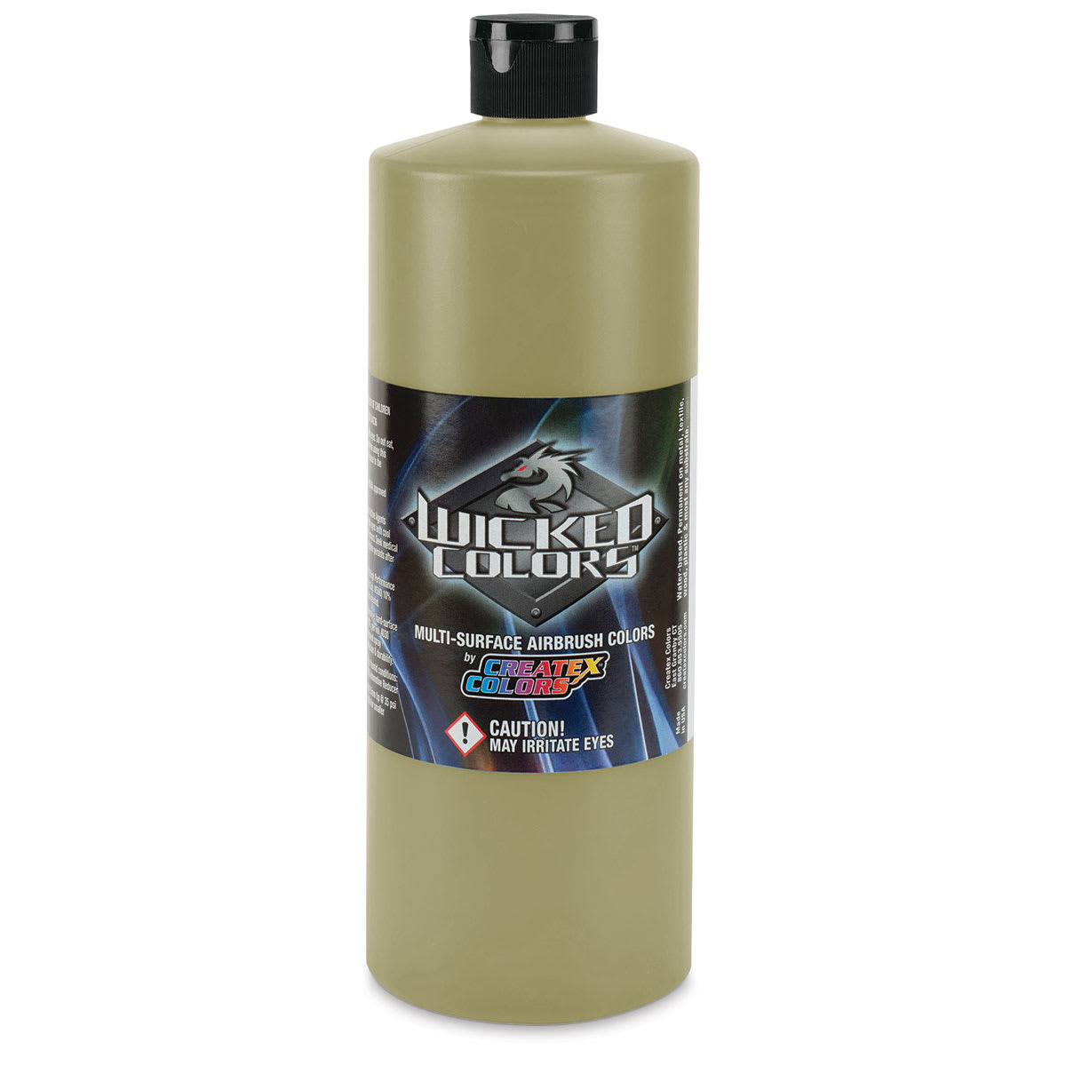 Createx Wicked Colors Airbrush Color - 32 oz, Detail Raw Umber