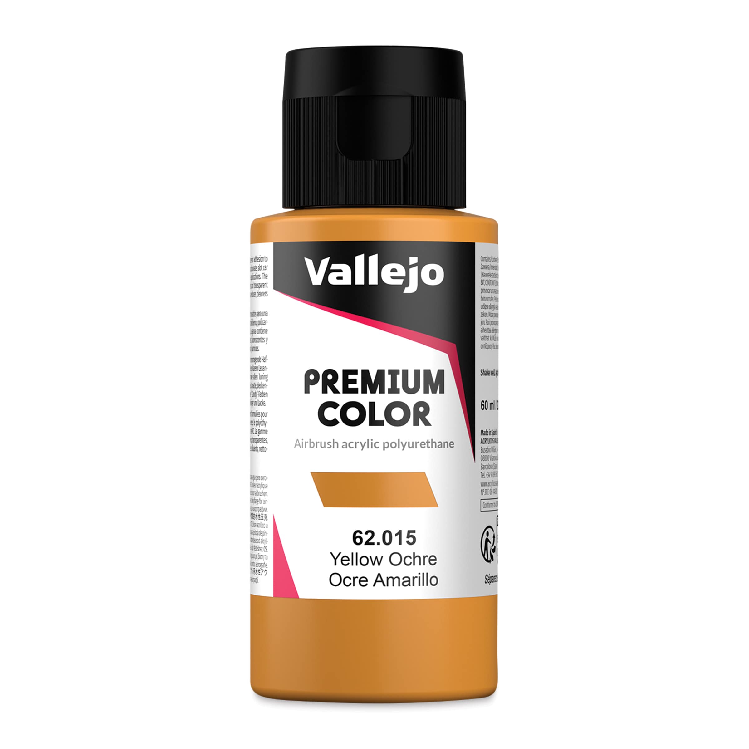 Vallejo Premium Airbrush Colors - 60 ml, Yellow Ochre