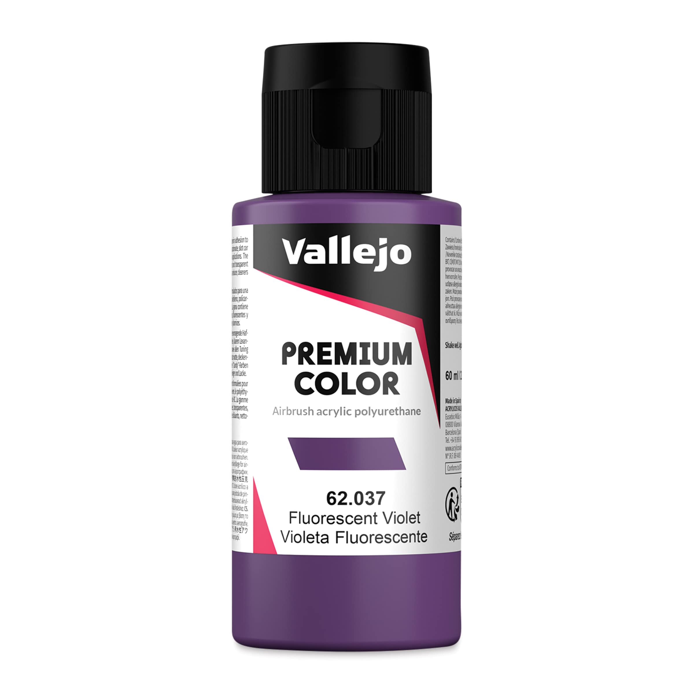 Vallejo Premium Airbrush Colors - 60 ml, Fluorescent Violet