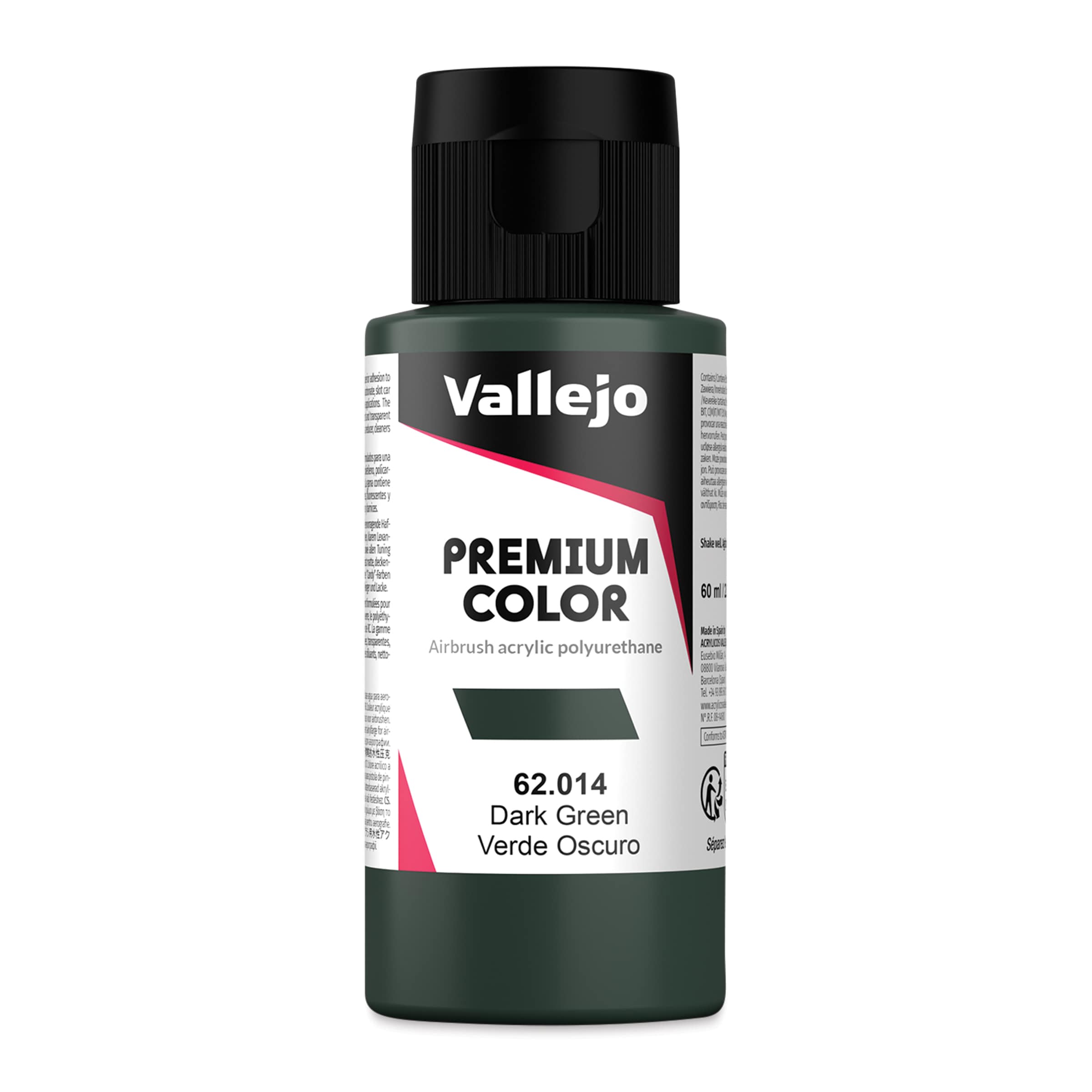 Vallejo Premium Airbrush Colors - 60 ml, Dark Green